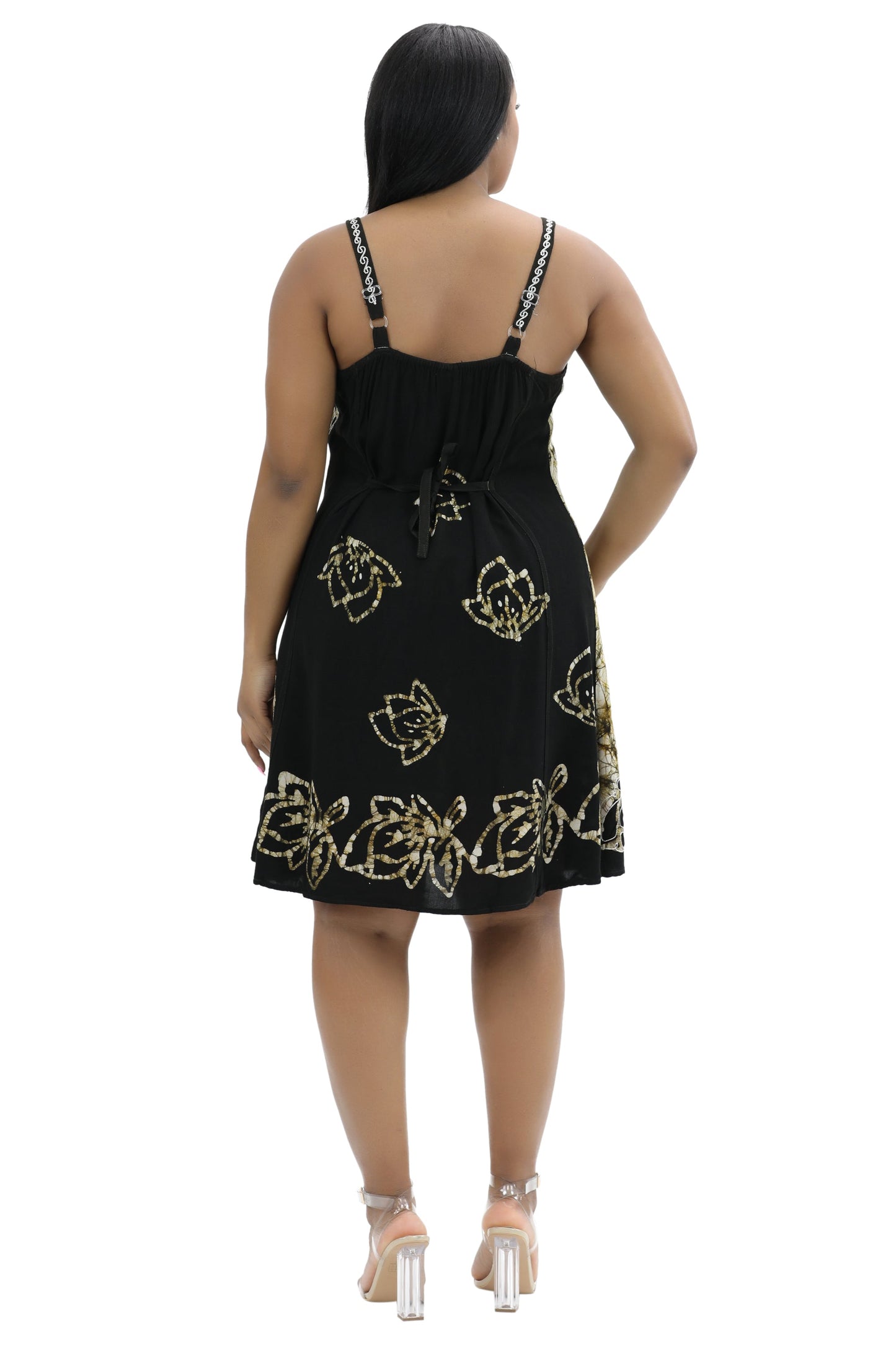 Batik Block Print Dress 54A-BATIK
