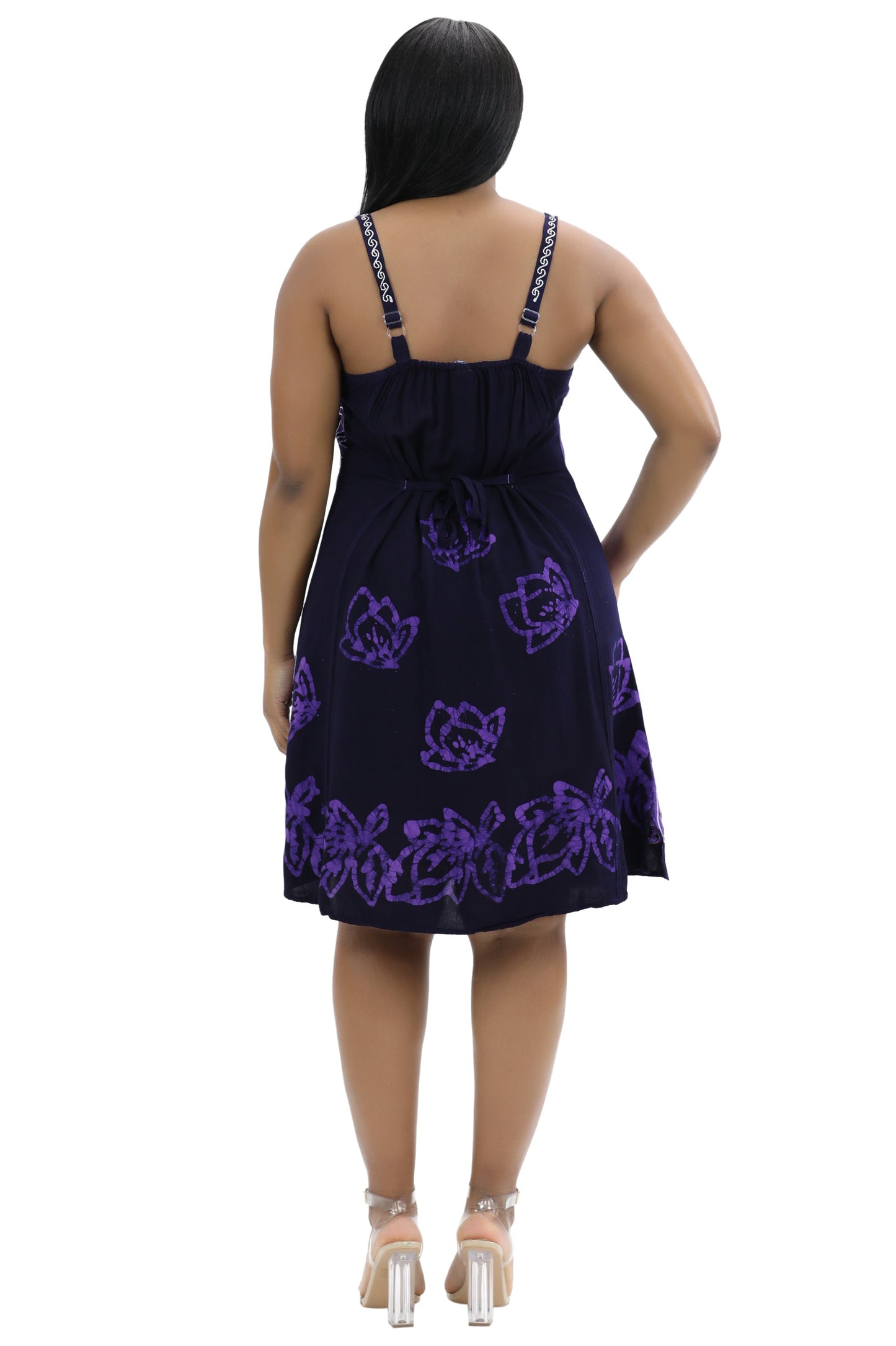 Batik Block Print Dress 54A-BATIK