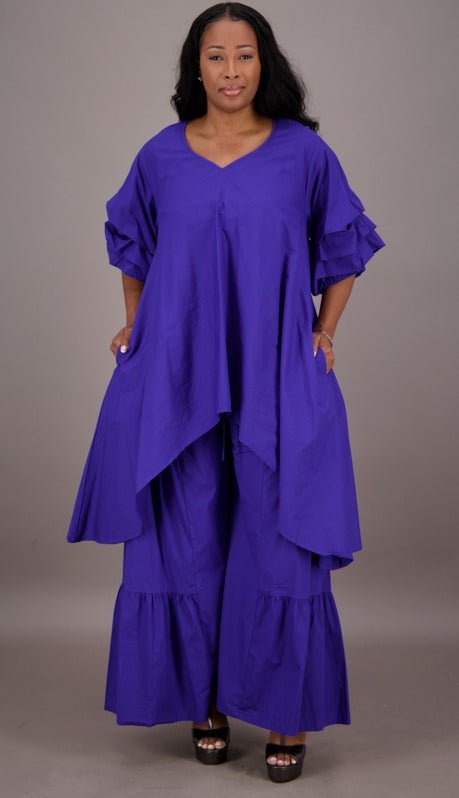 2 Piece Pants Set APS - 25082 - Advance Apparels Inc