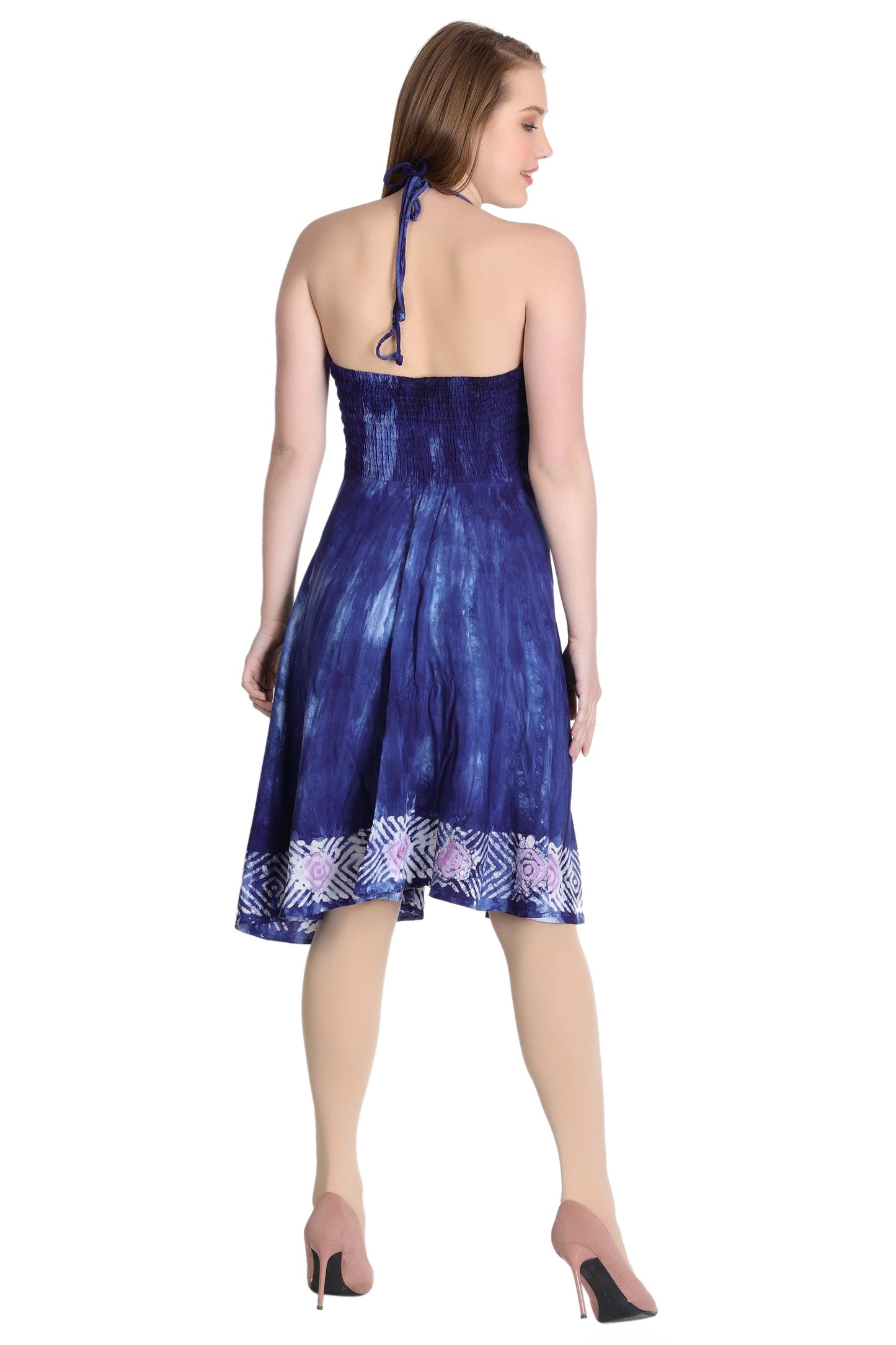 Crochet Top Tie Dye Dress CD-21562