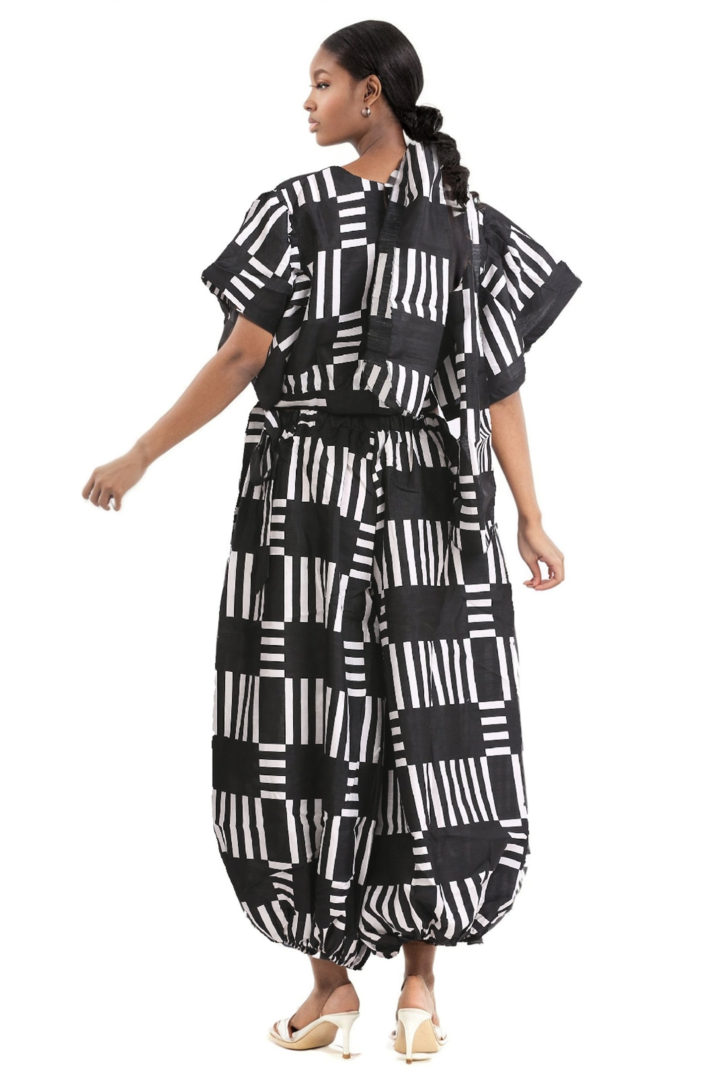 Monochrome Majesty Two-Piece Set APS-25078-B088