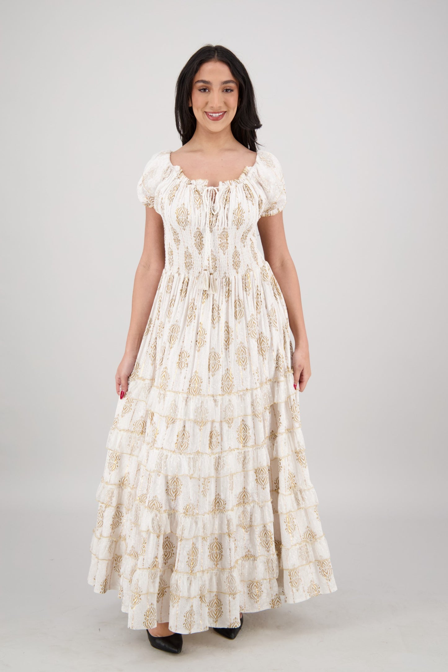Amira Smocked Tier Dress 25102