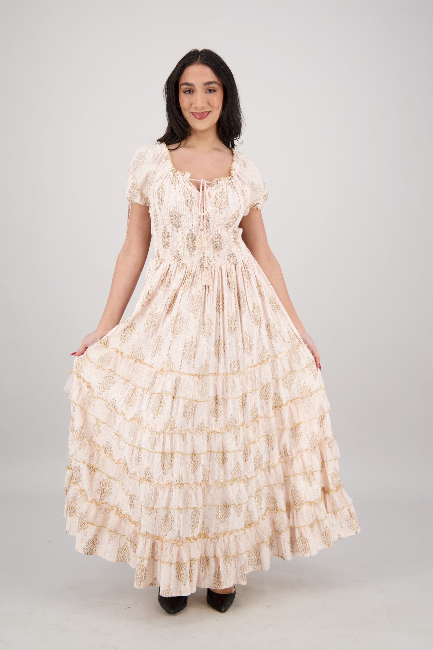 Amira Smocked Tier Dress 25102