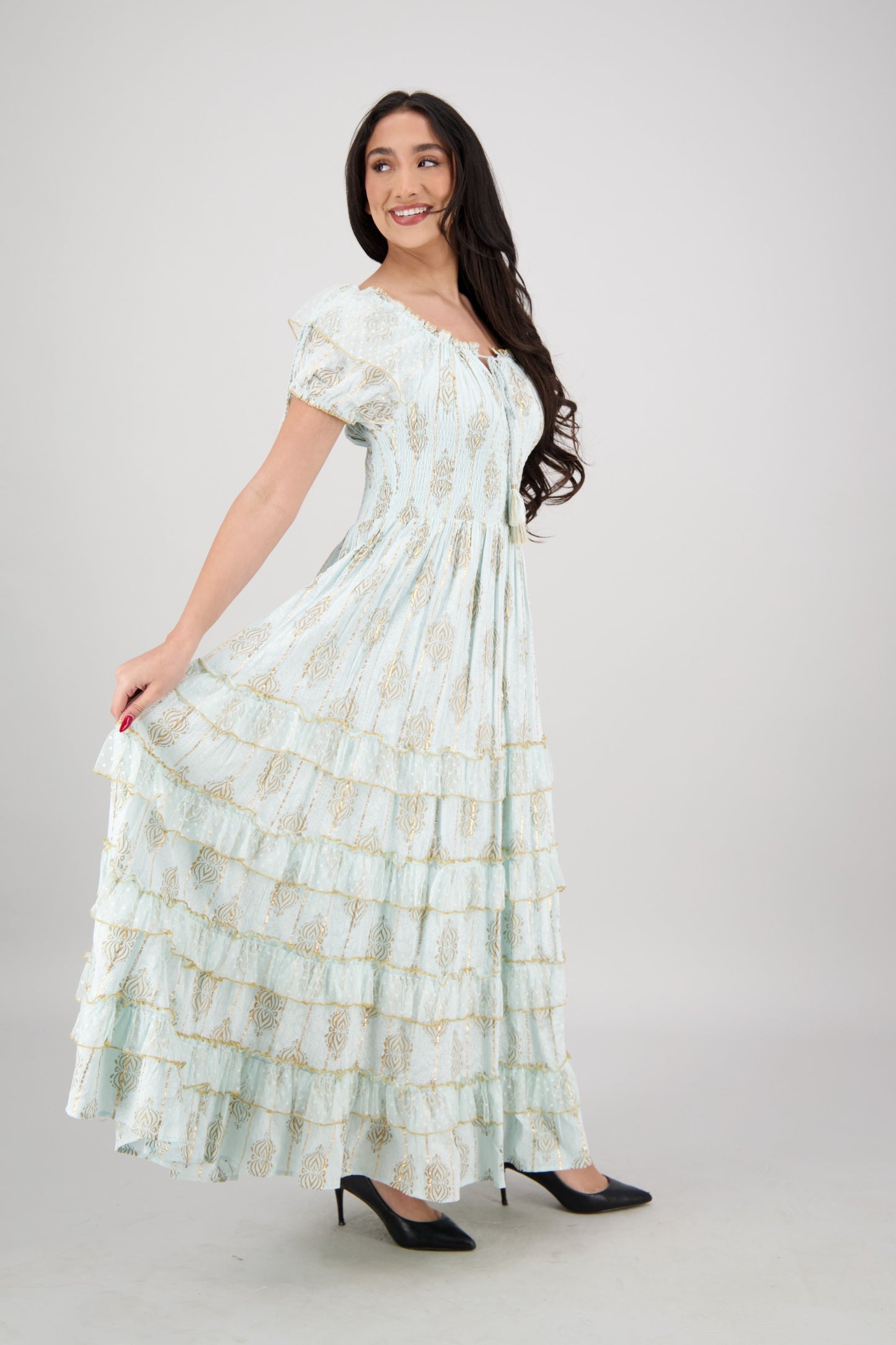 Amira Smocked Tier Dress 25102