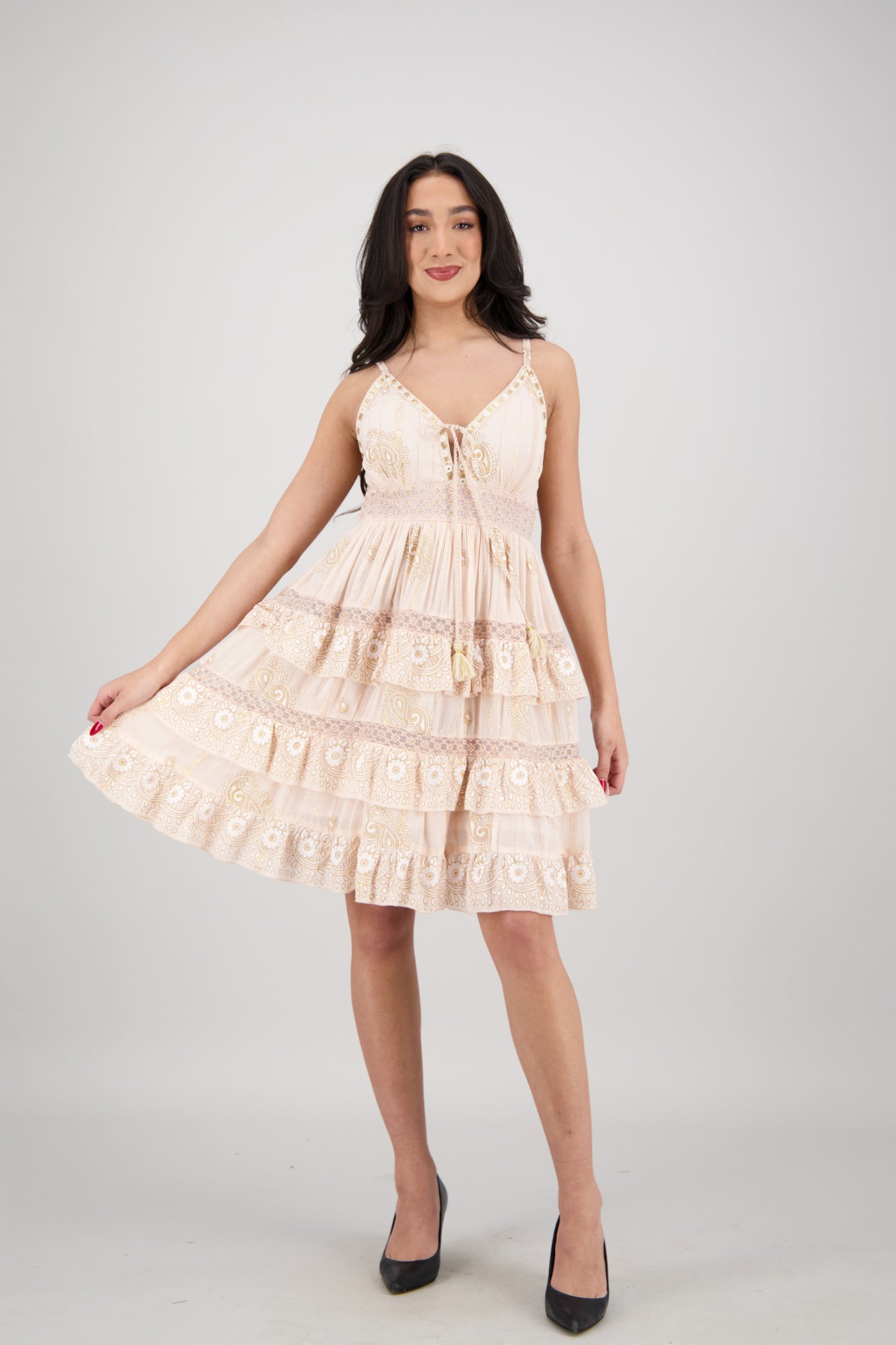 Paloma Ruffle Mini Dress 25173