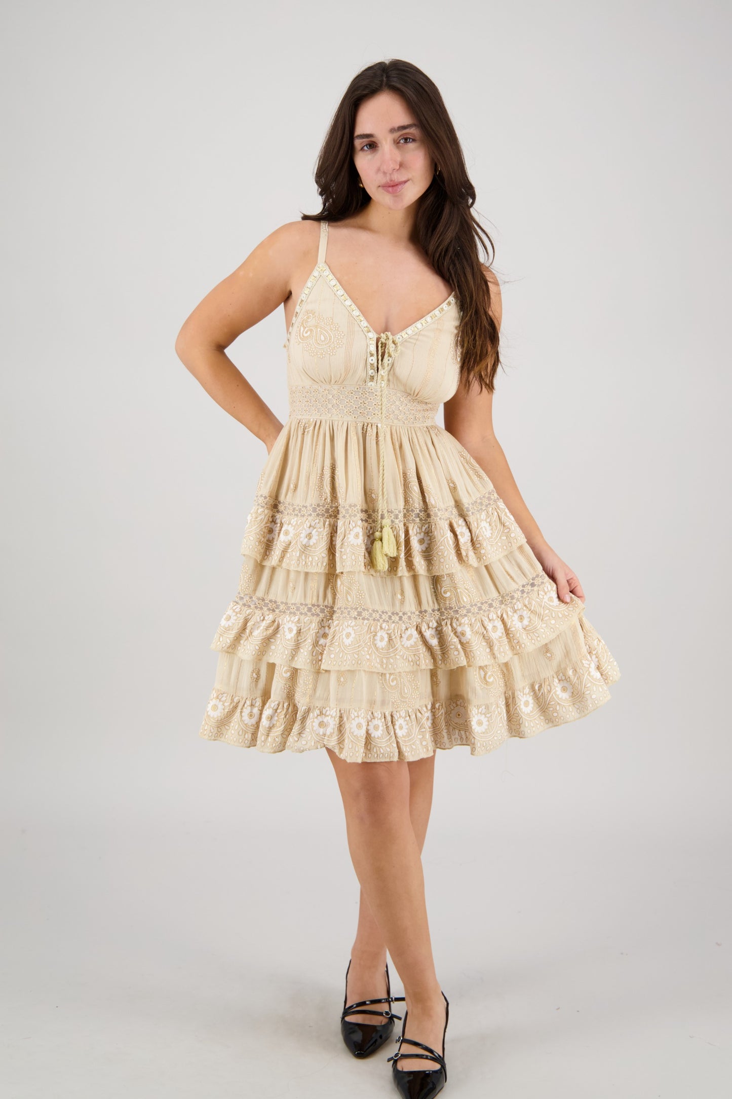 Paloma Ruffle Mini Dress 25173