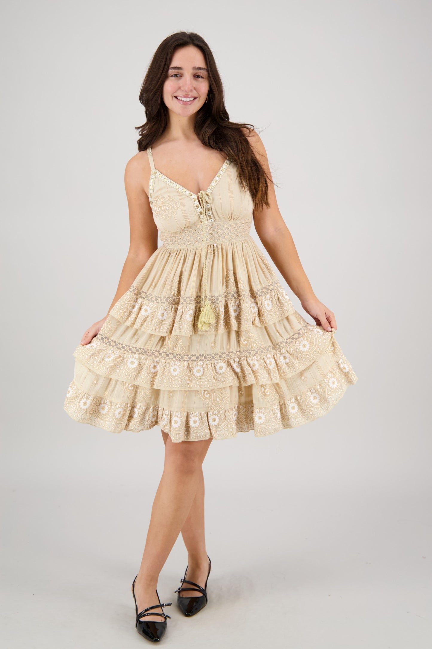Paloma Ruffle Mini Dress 25173