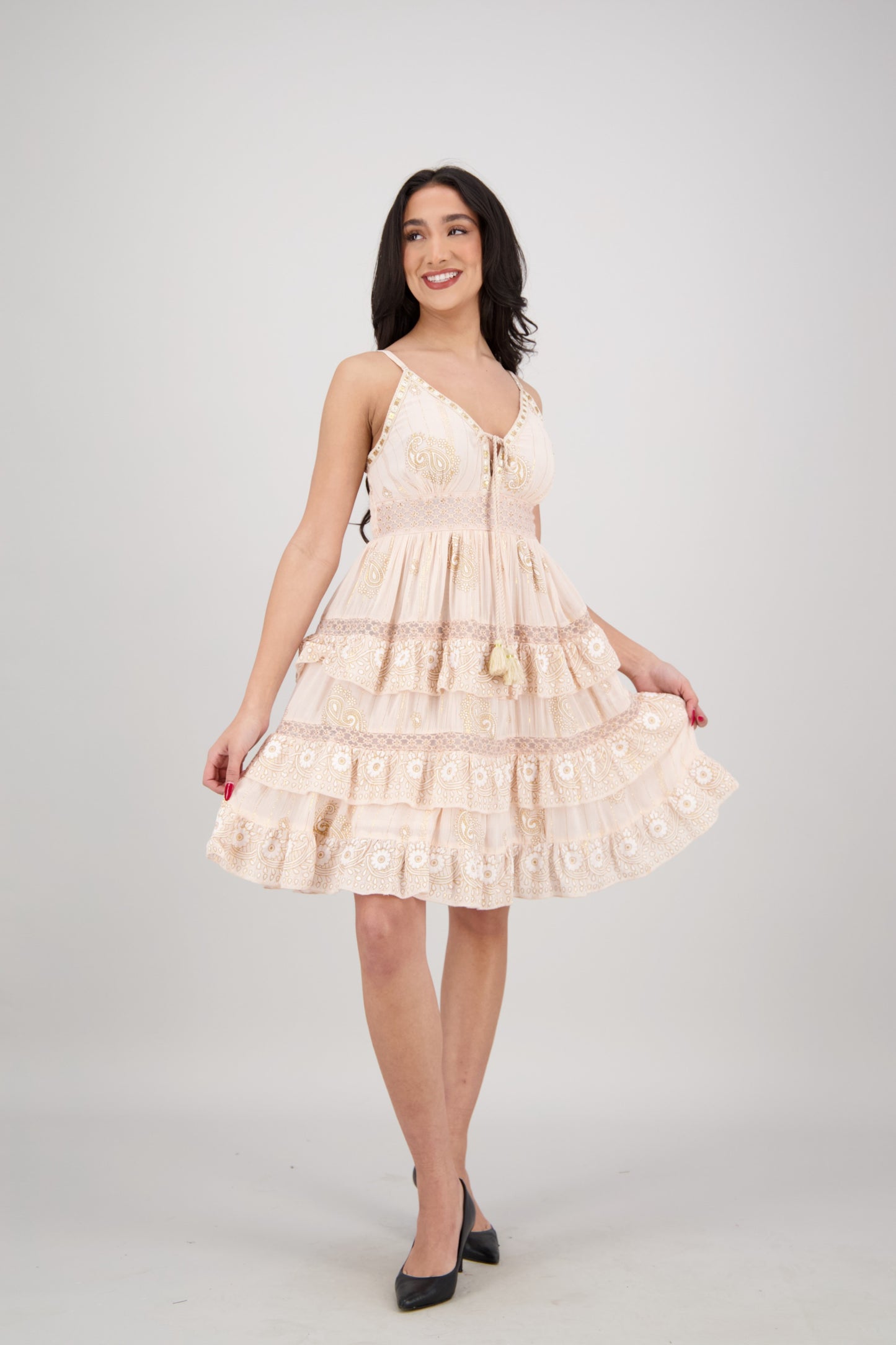 Paloma Ruffle Mini Dress 25173