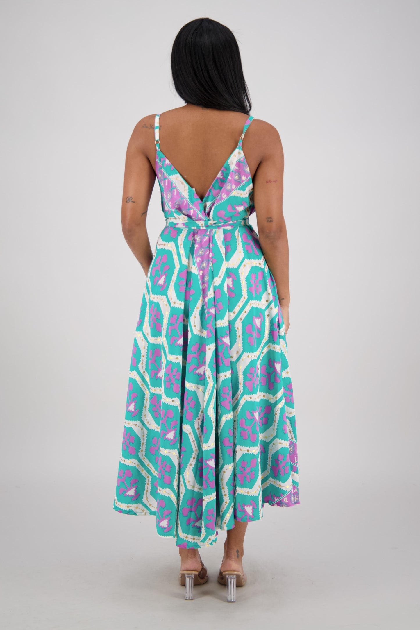 The Zaria Maxi Dress - Floral Frame AB-16106