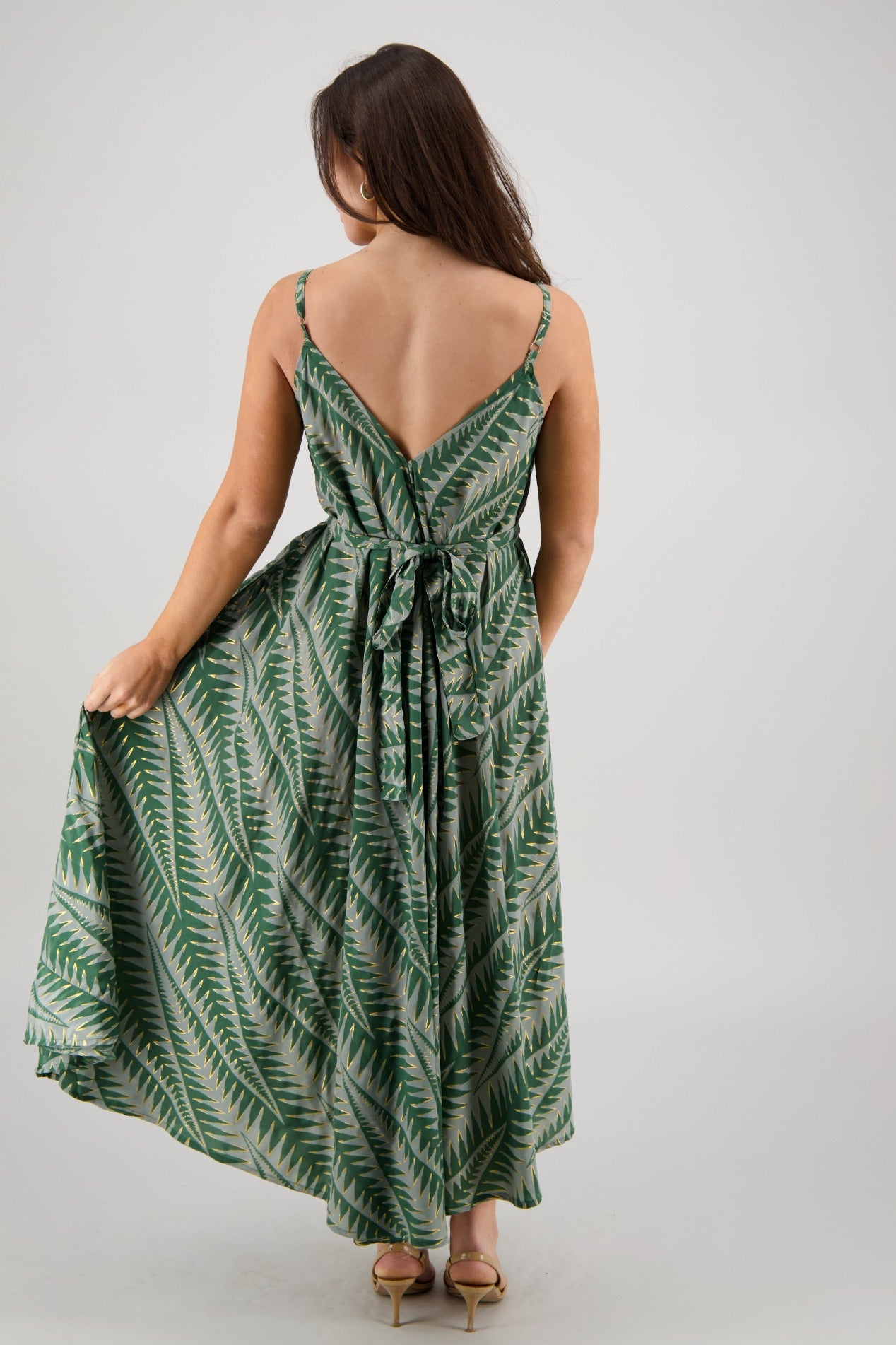The Zaria Maxi Dress - Dessert Palm AB-16111