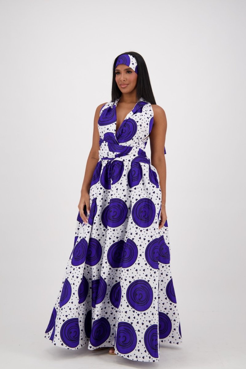 African Print Infinity Dress 16117 - 251 - Advance Apparels Inc