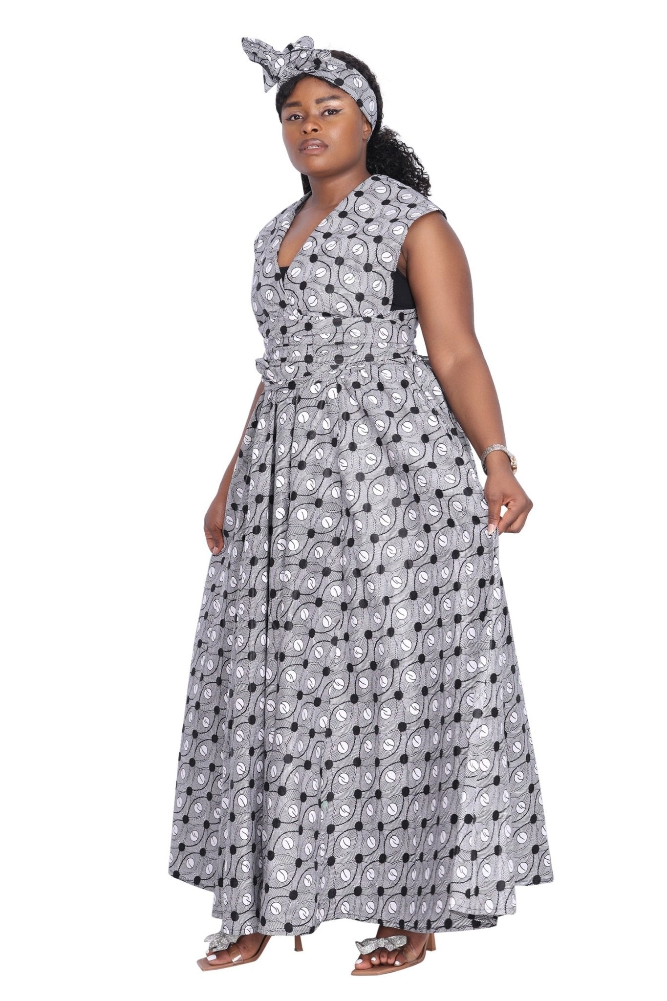 African Print Infinity Wrap Dress 16117-259 African Print Infinity Wrap Dress 16117-259