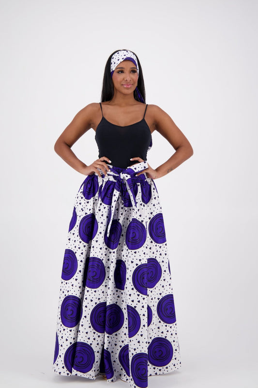 African Print Maxi Skirt 16317 - 251 - Advance Apparels Inc