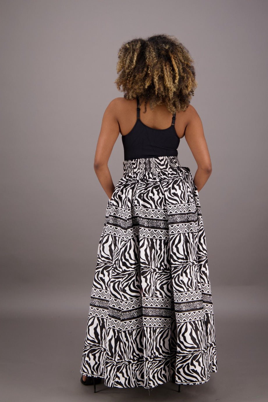 African Print Maxi Skirt 16317-261 - Advance Apparels Inc