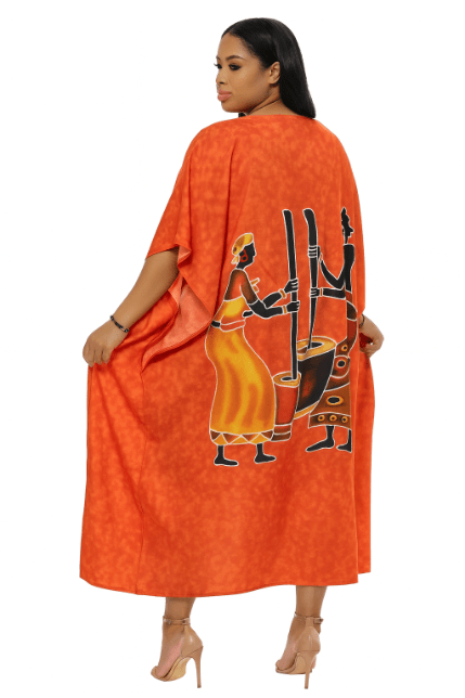 African Village Art Kaftan KAF - 1064 - Advance Apparels Inc