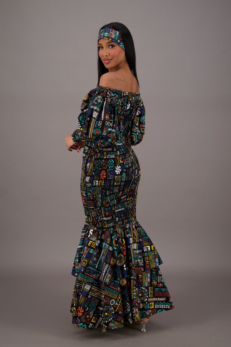 Amani Radiance Mermaid Dress AD - 25056 - 264 - Advance Apparels Inc