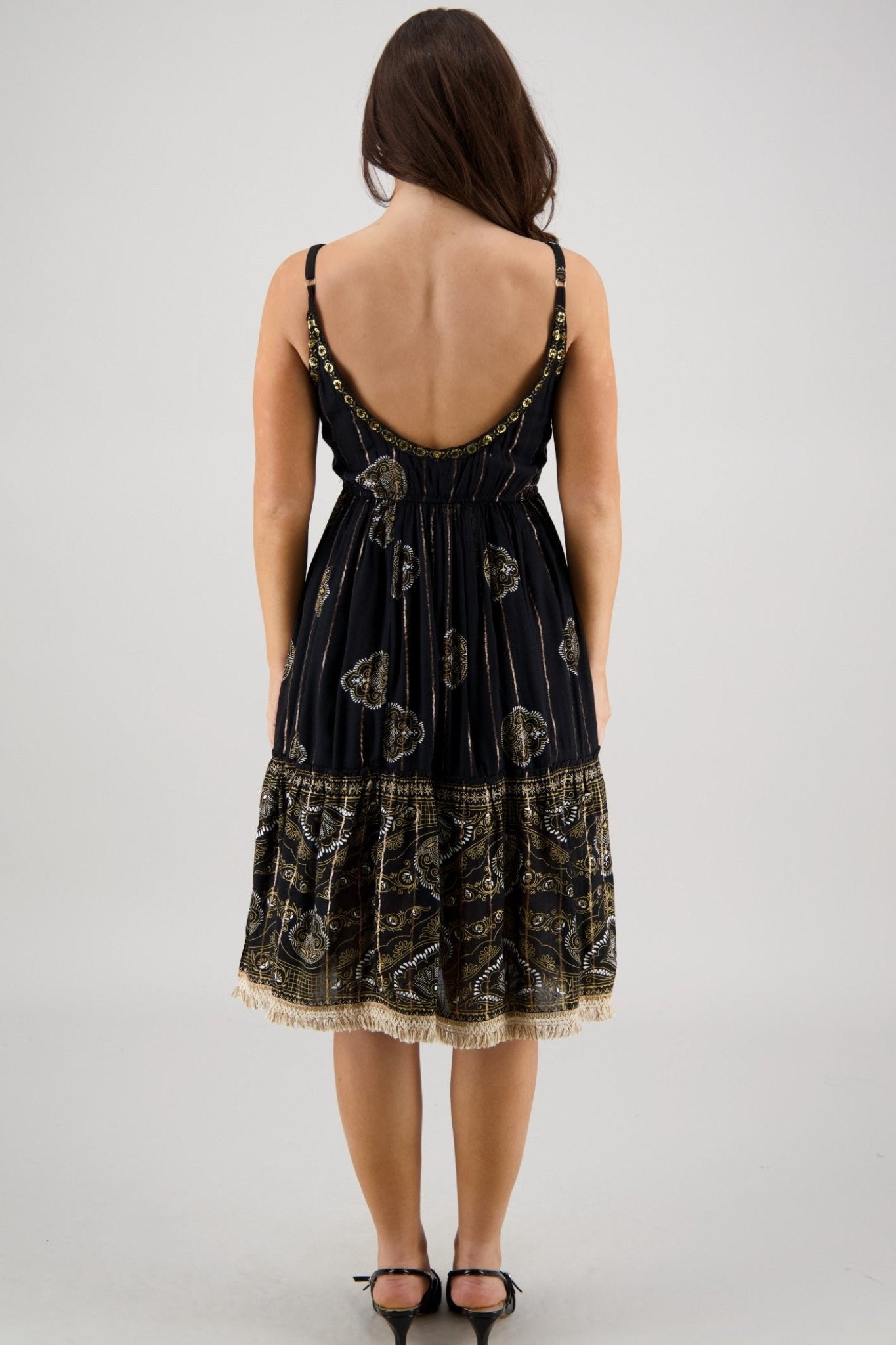 Amara Border Dress 25181 - Advance Apparels Inc