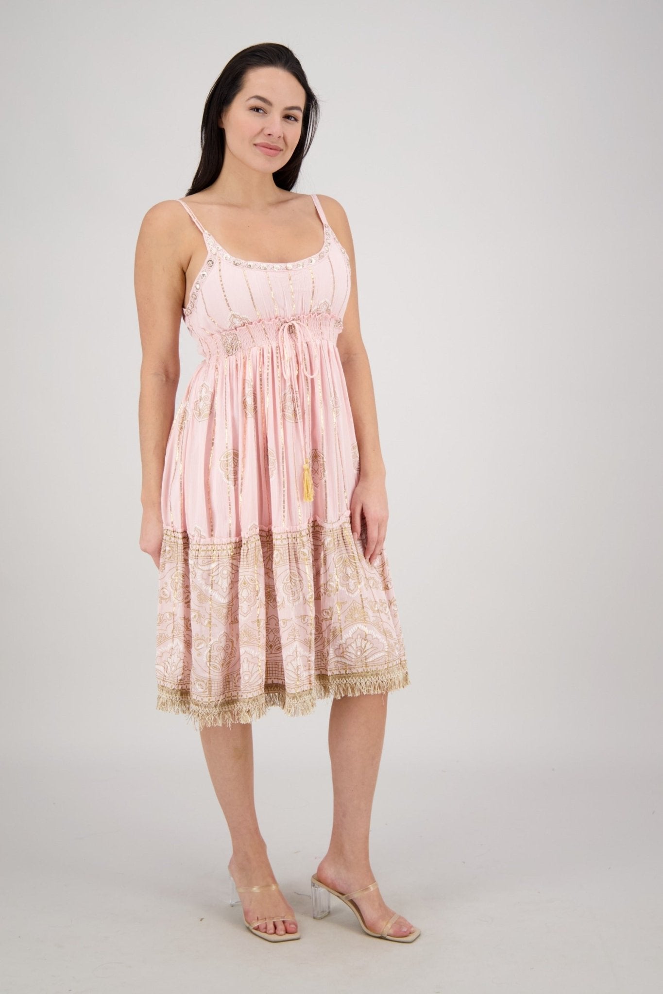 Amara Border Dress 25181 - Advance Apparels Inc