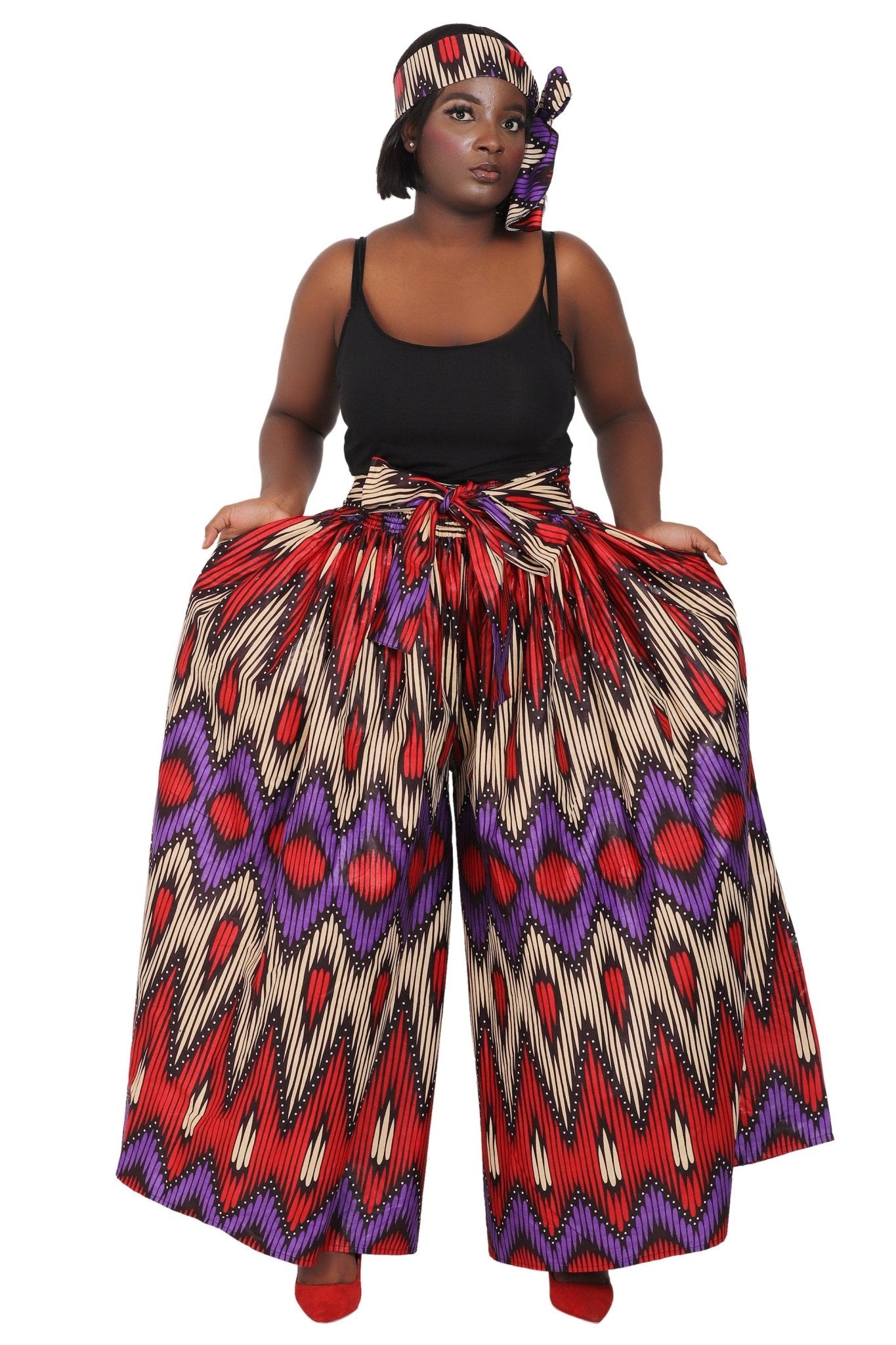 Ankara Palazzo Pants 061 - Advance Apparels Inc
