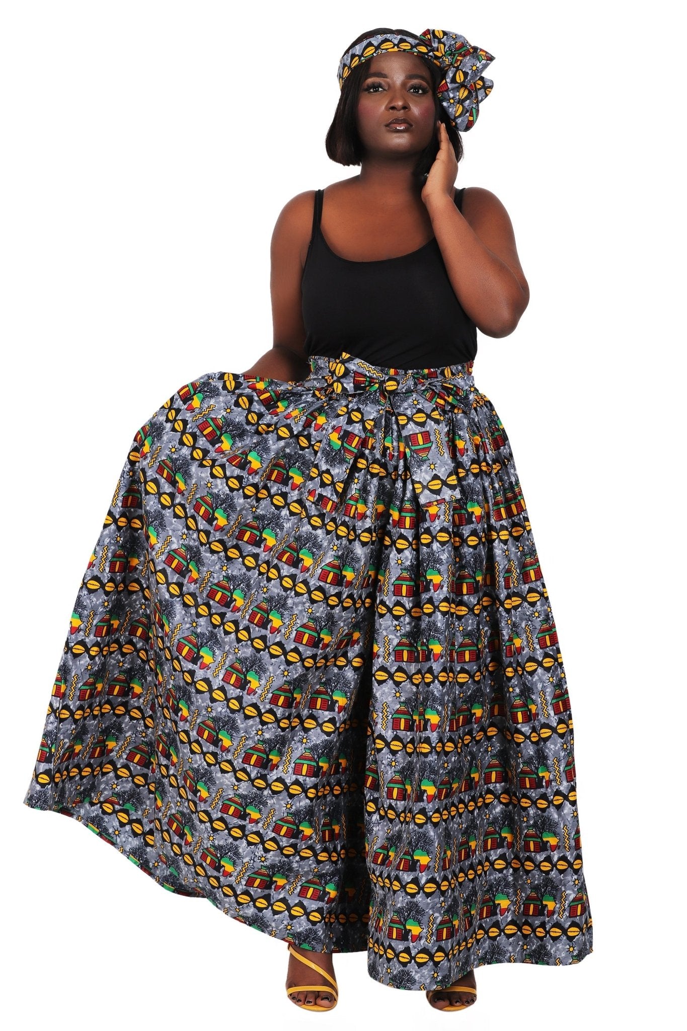 Ankara Palazzo Pants 061 - Advance Apparels Inc