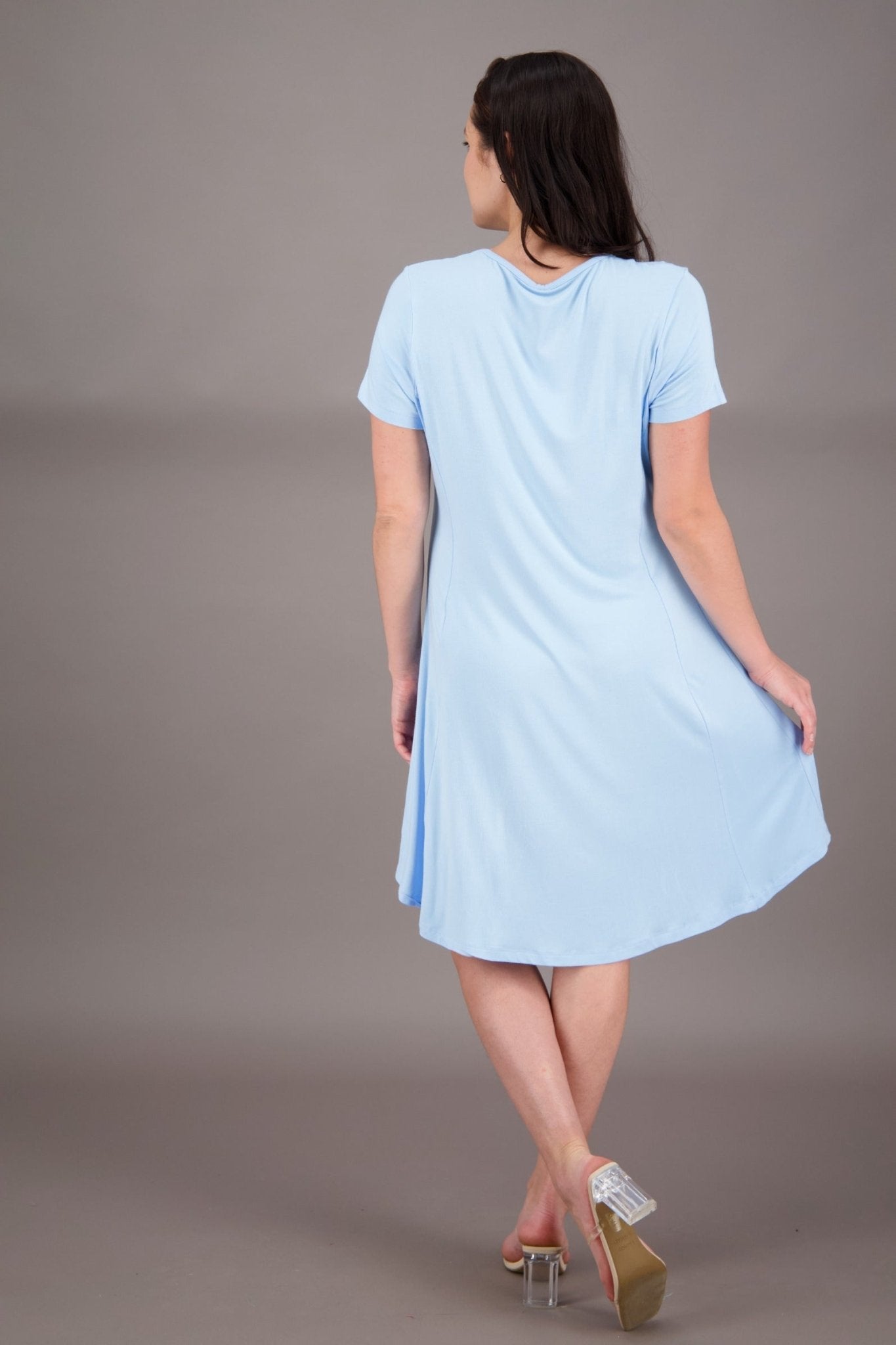 Bamboo Cap Sleeve Dress BAM - 24601 - Advance Apparels Inc