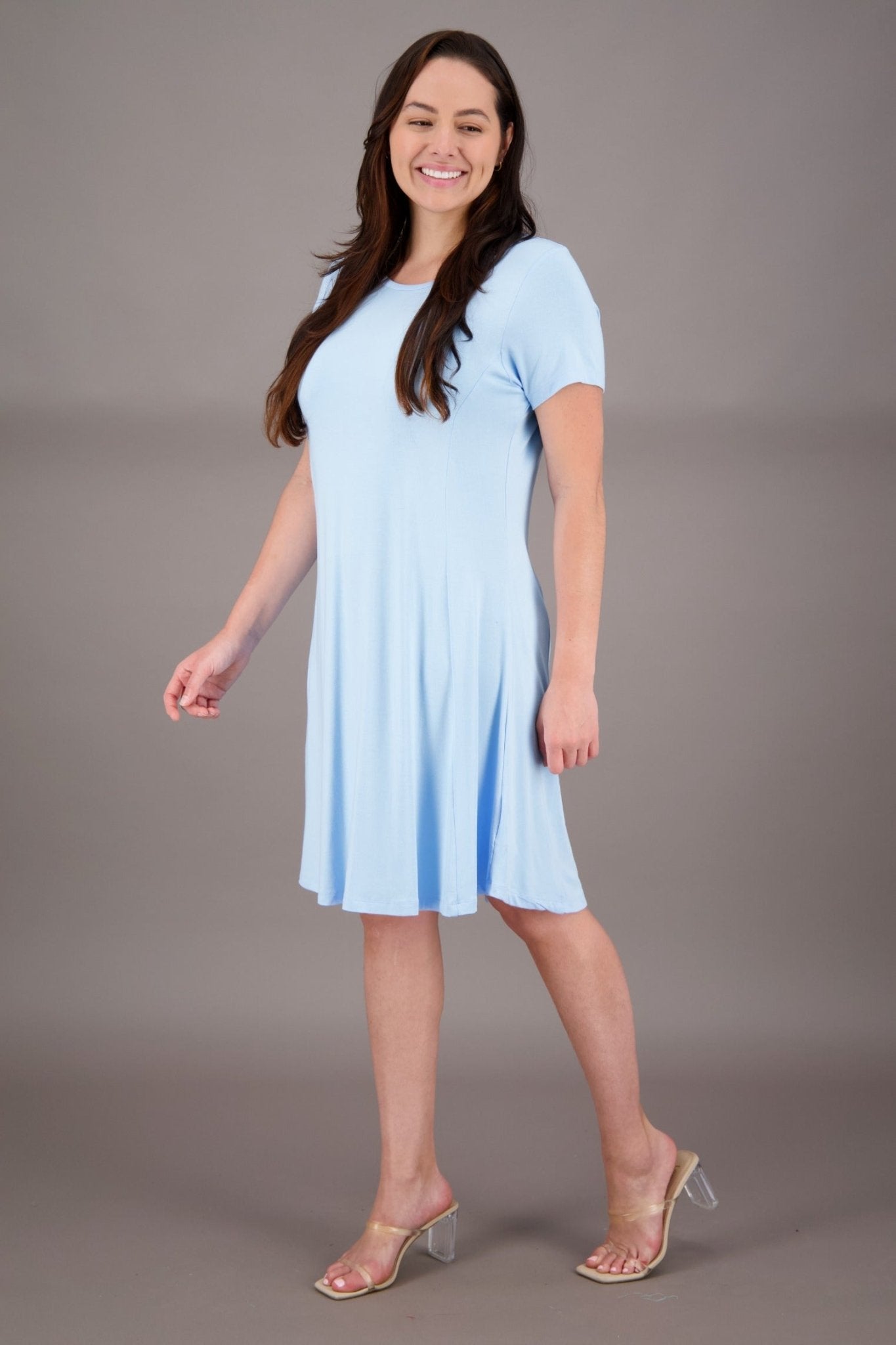 Bamboo Cap Sleeve Dress BAM - 24601 - Advance Apparels Inc