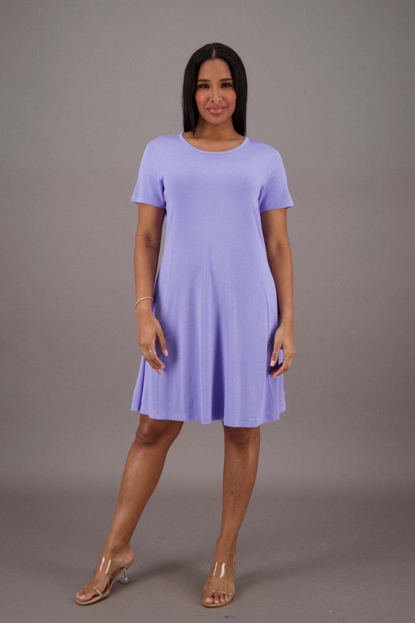 Bamboo Cap Sleeve Dress BAM - 24601 - Advance Apparels Inc