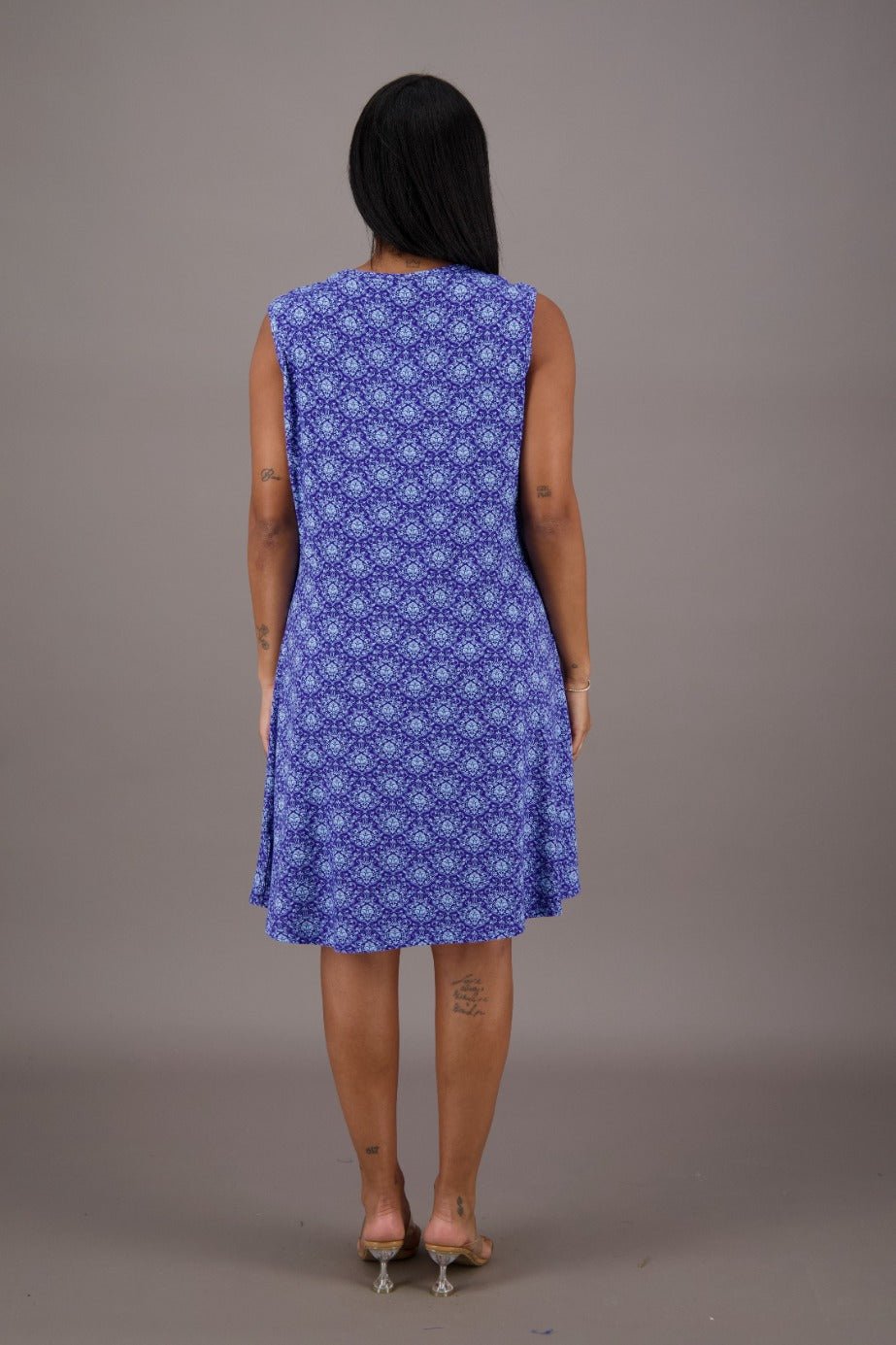 Bamboo Printed Tank Dress BAM - 24608 - Advance Apparels Inc