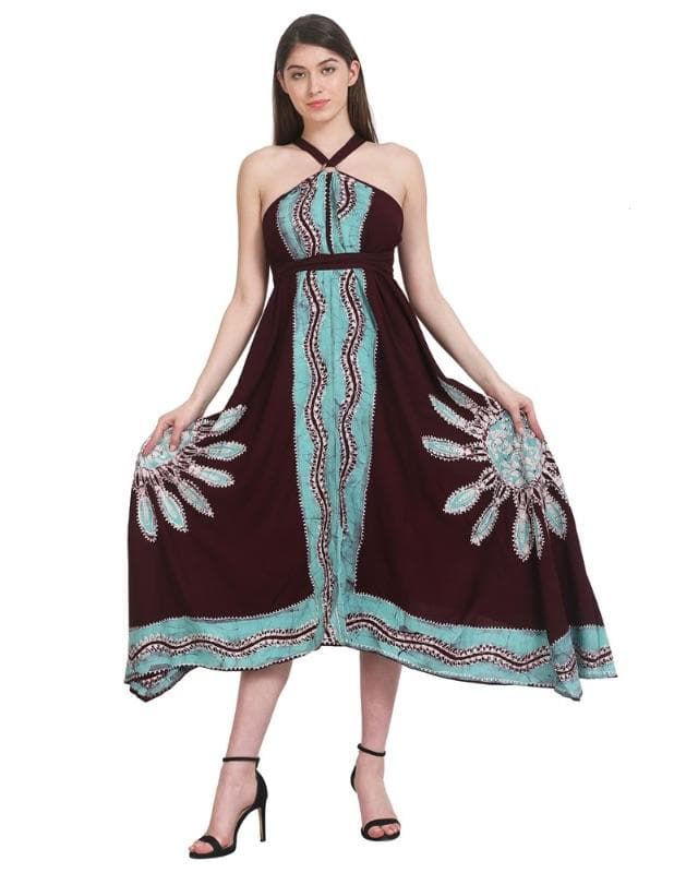 Batik Wrap Dress One Size Fits Most Assorted Colors Wear Up To 15 Ways 1449 - Advance Apparels Inc