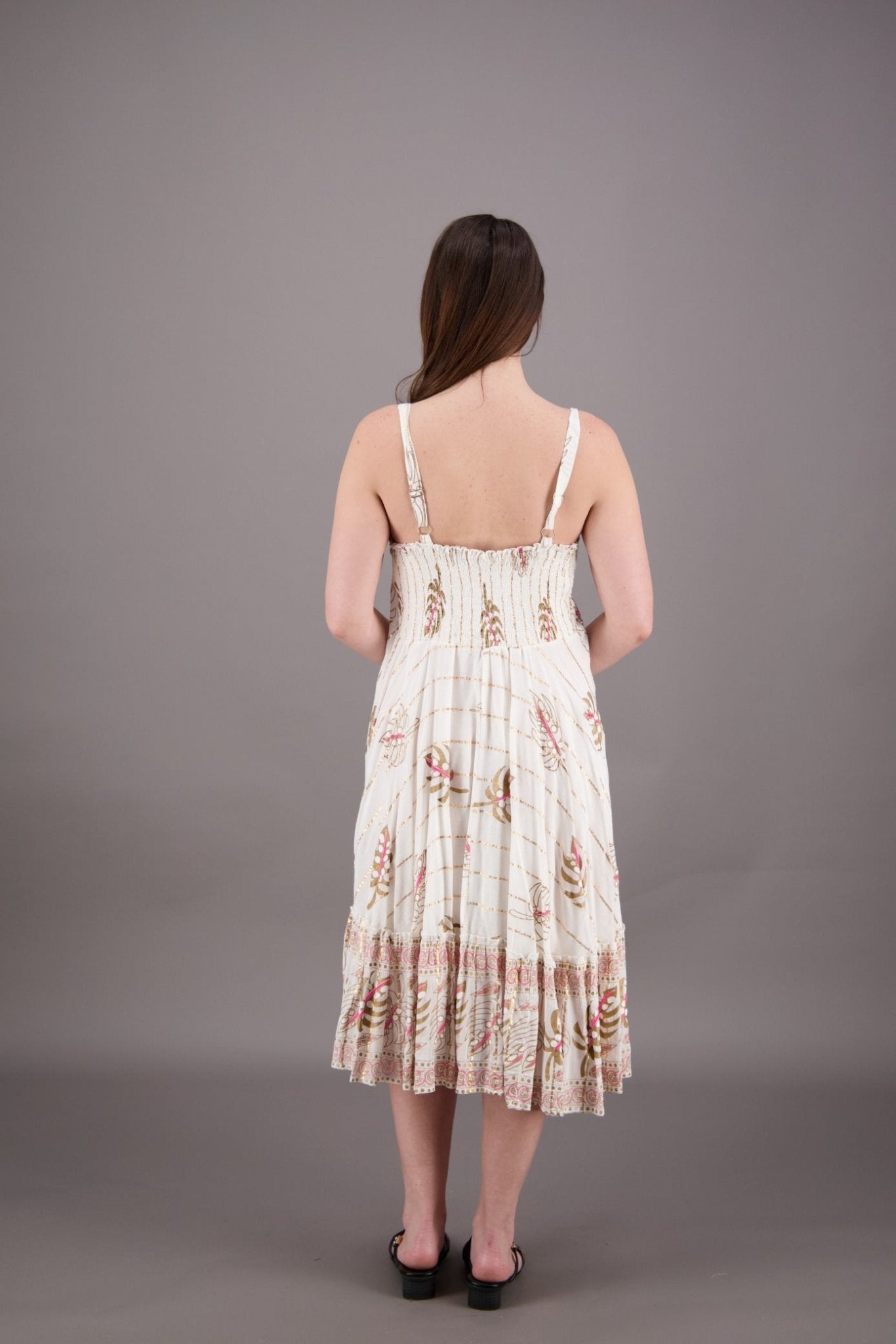 Beachside Middy Pastel Dress 24920 - Advance Apparels Inc