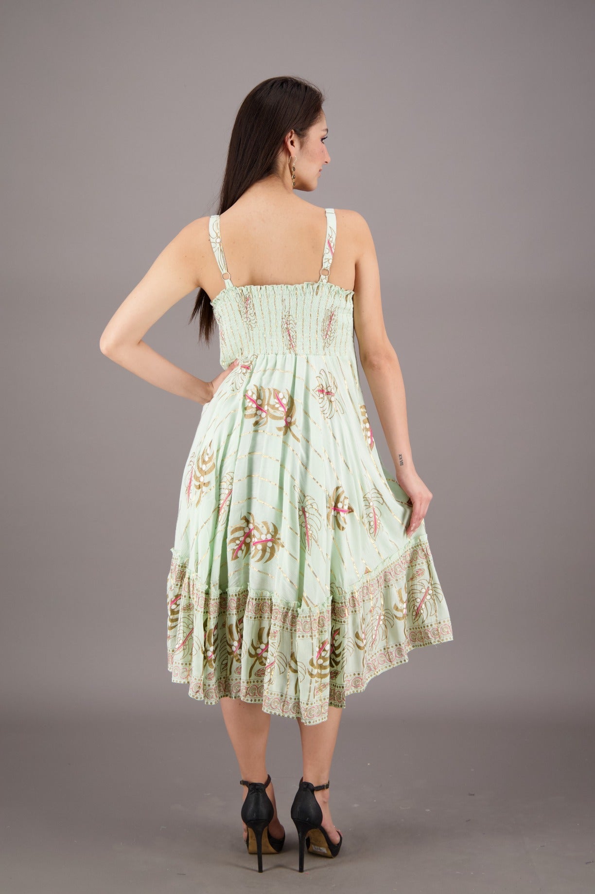 Beachside Middy Pastel Dress 24920 - Advance Apparels Inc