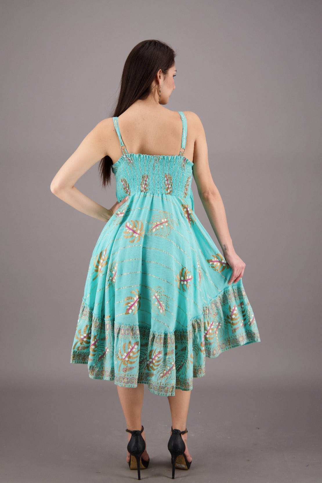 Beachside Middy Pastel Dress 24920 - Advance Apparels Inc