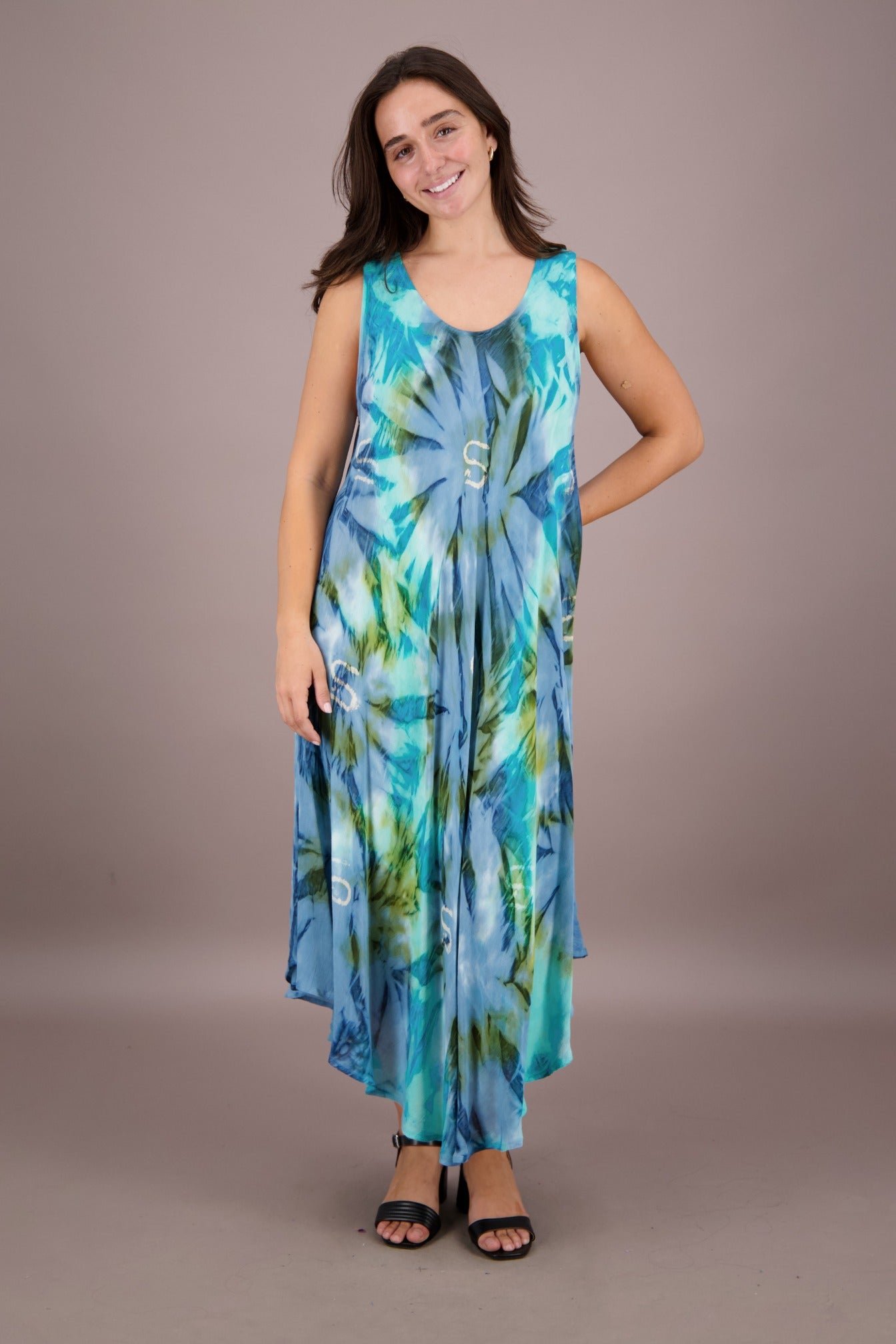 Classic Tie Dye Beach Dress 13800 - Advance Apparels Inc