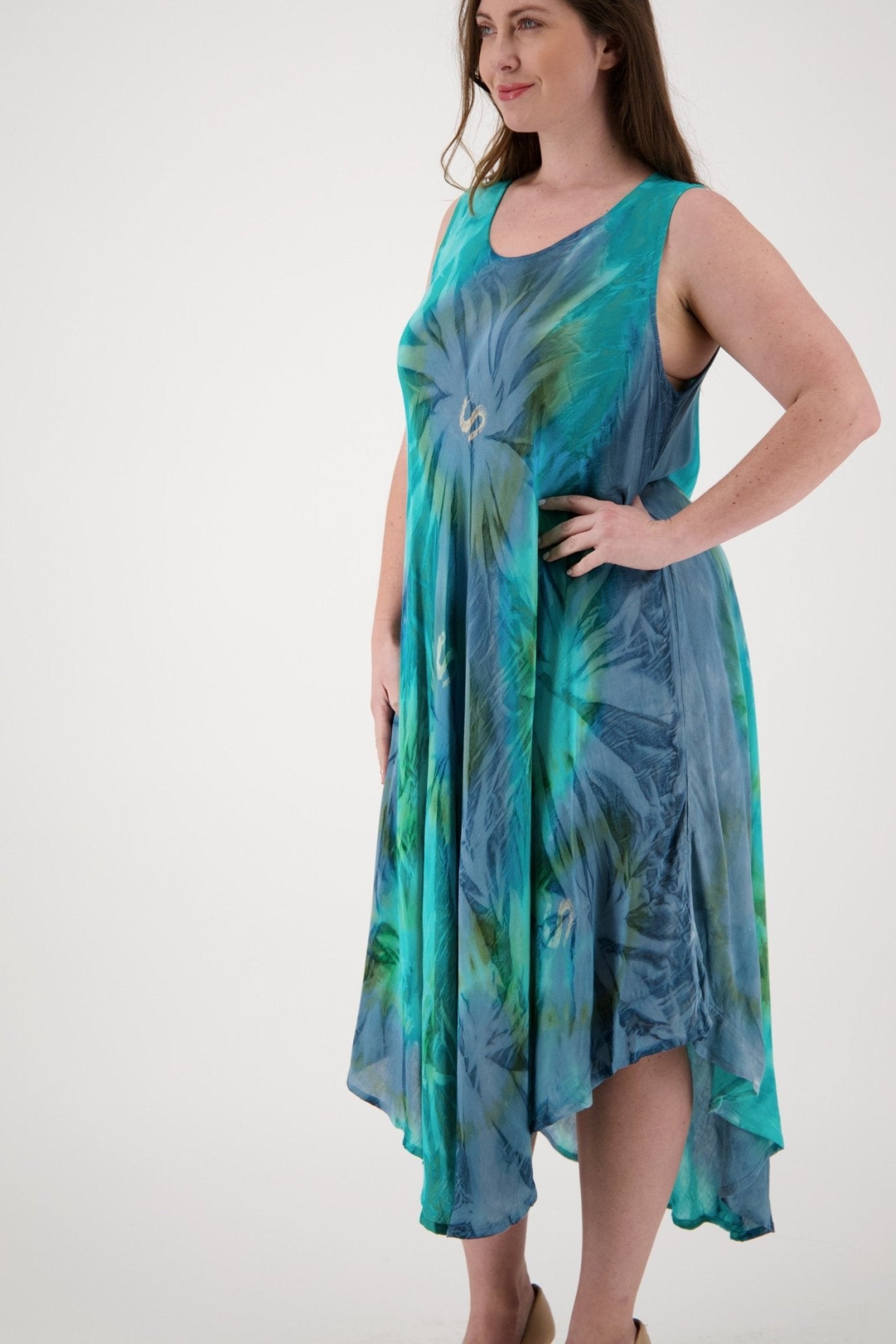 Classic Tie Dye Beach Dress 13800 - Advance Apparels Inc