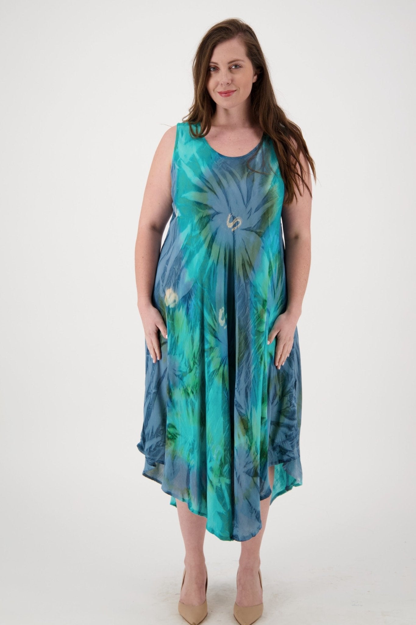 Classic Tie Dye Beach Dress 13800 - Advance Apparels Inc