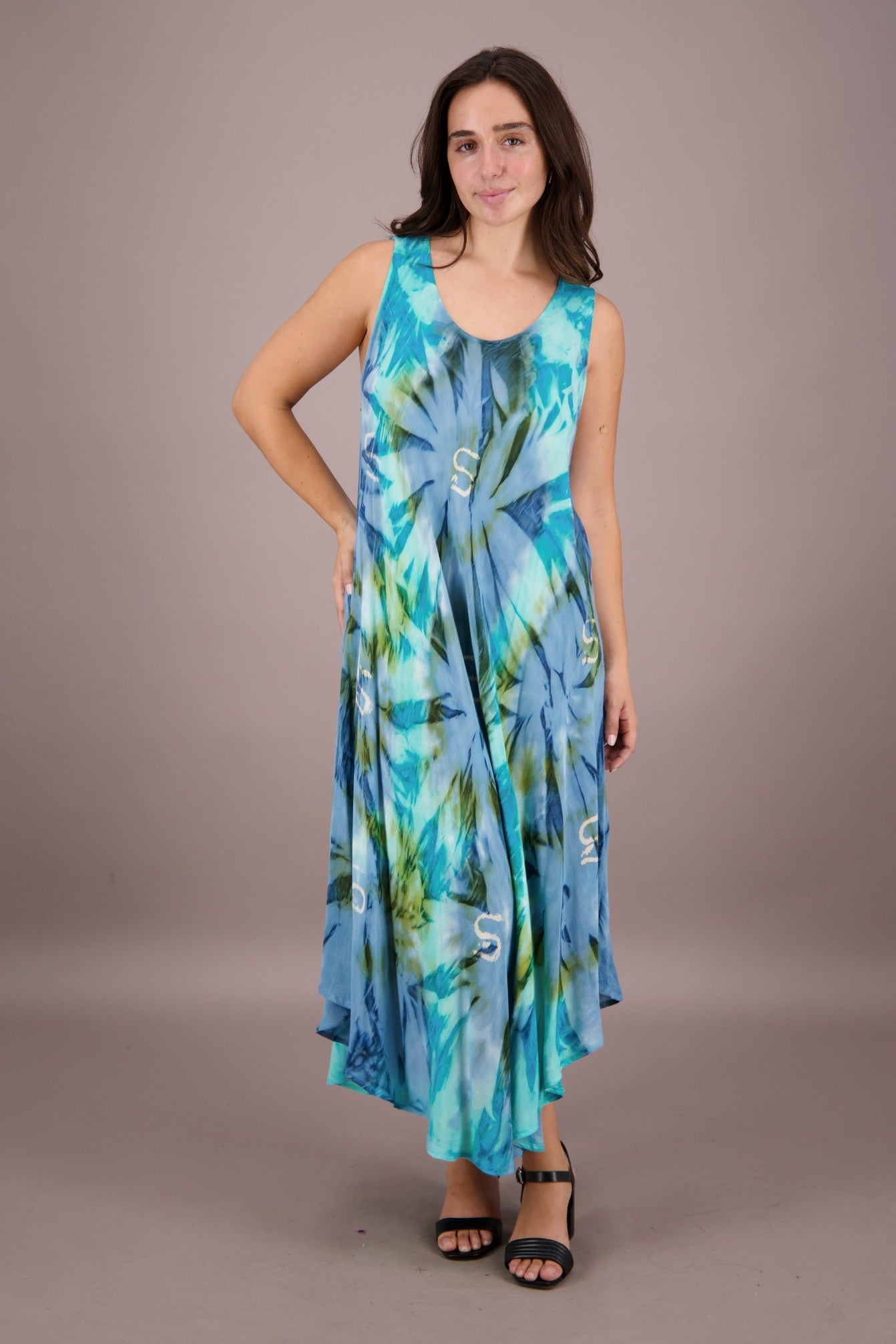 Classic Tie Dye Beach Dress 13800 - Advance Apparels Inc