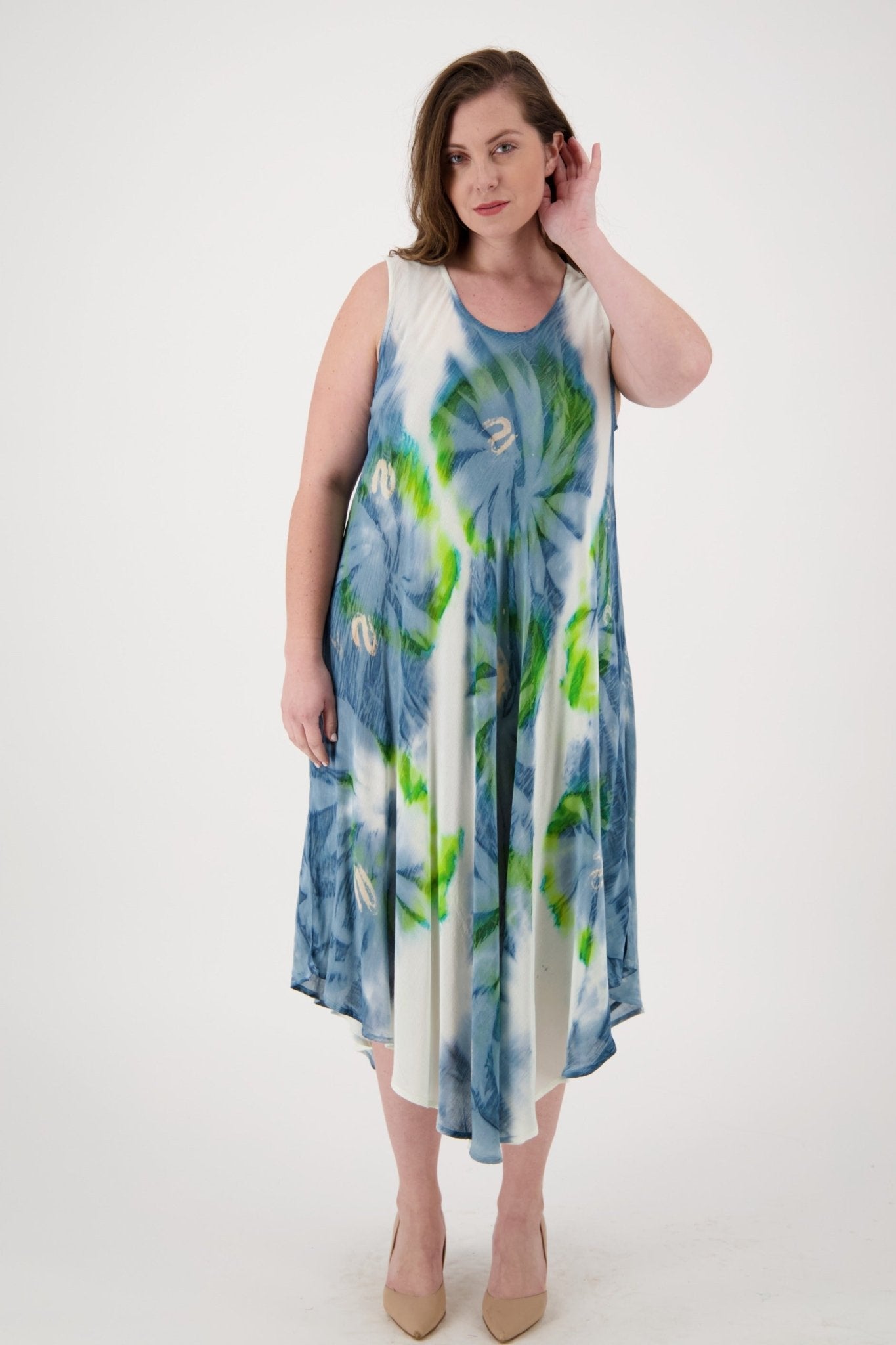 Classic Tie Dye Beach Dress 13800 - Advance Apparels Inc