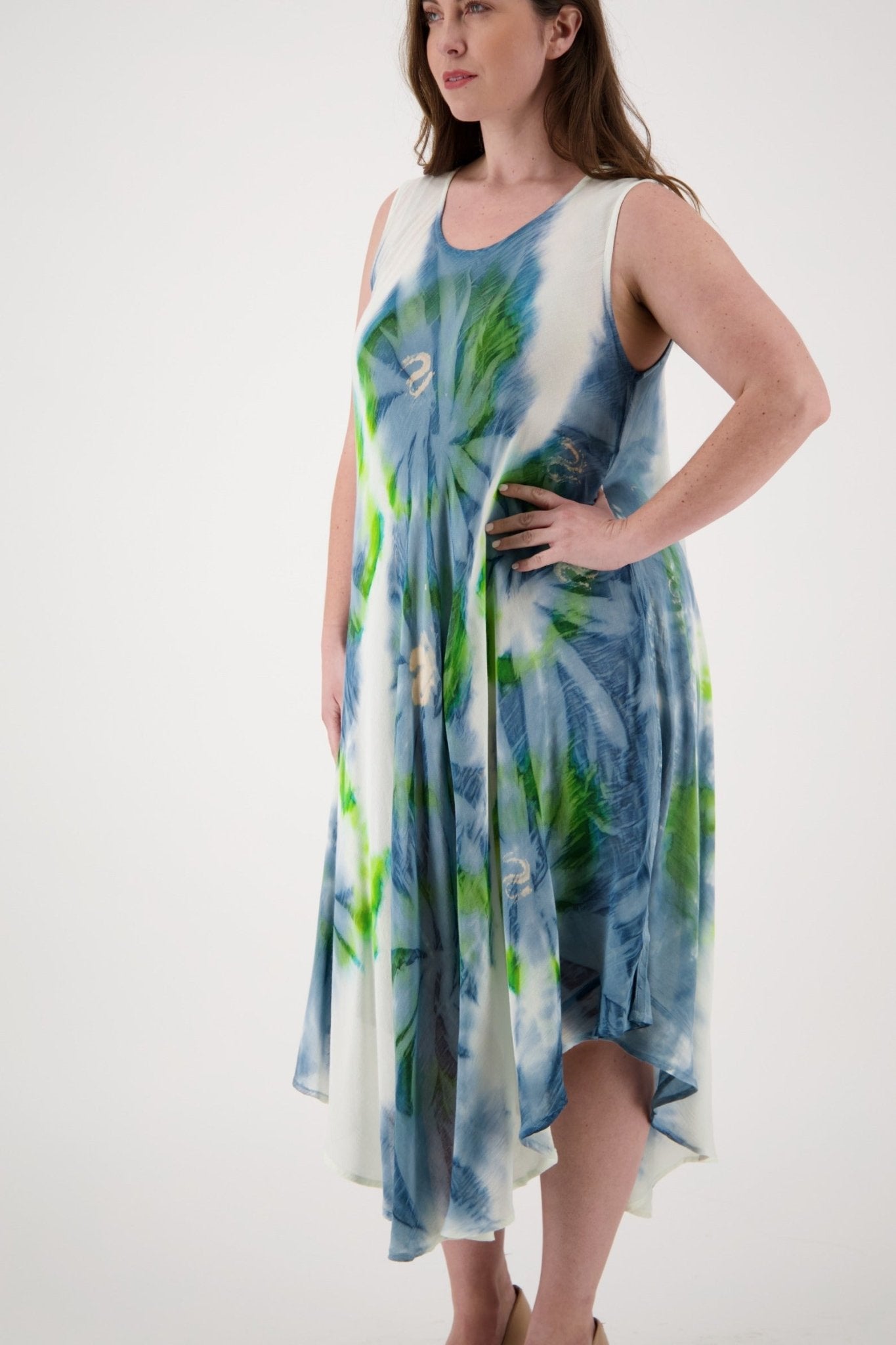 Classic Tie Dye Beach Dress 13800 - Advance Apparels Inc