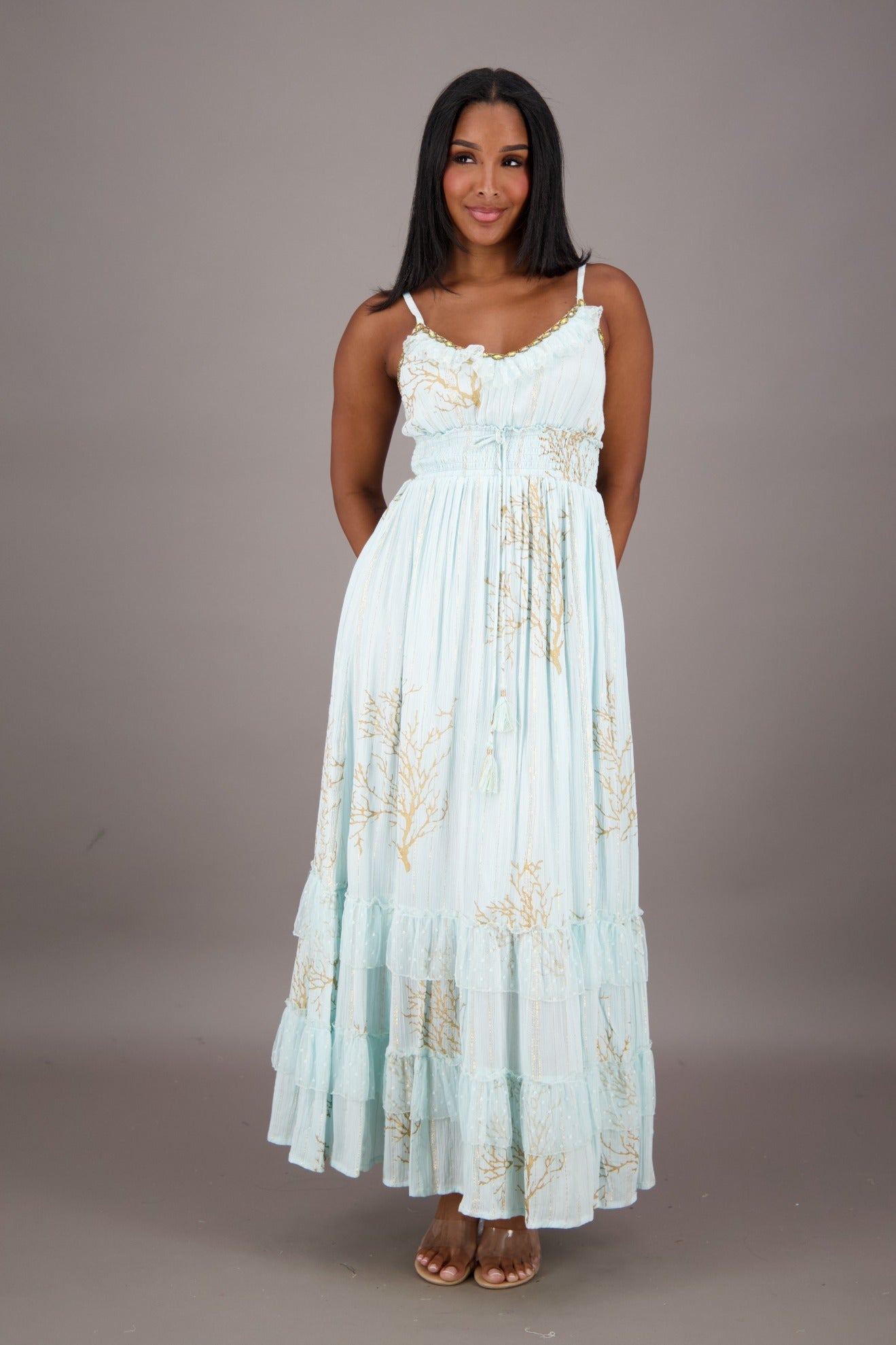 Coral Maxi Dress