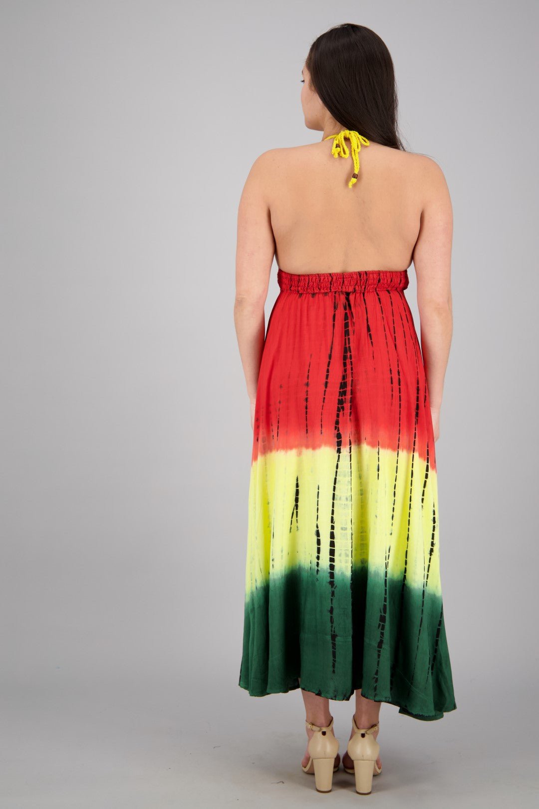 Crochet Rasta Halter Dress 194561 - Advance Apparels Inc