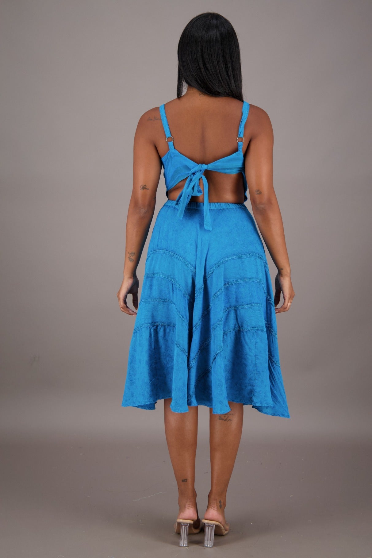 Cutout Renaissance Dress ADS - 24338 - Advance Apparels Inc