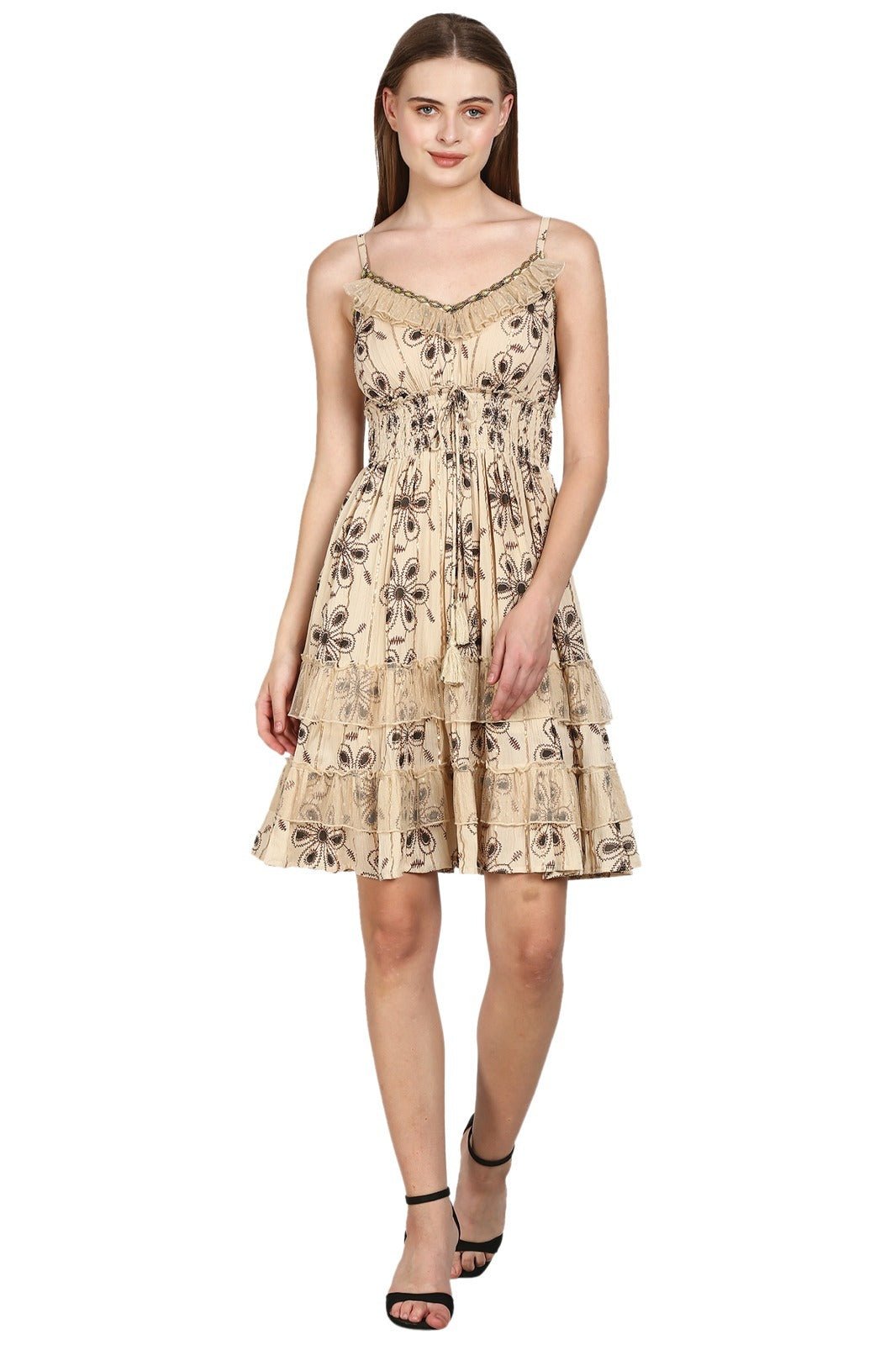 Daisy Cascade Sundress 24716 - Advance Apparels Inc