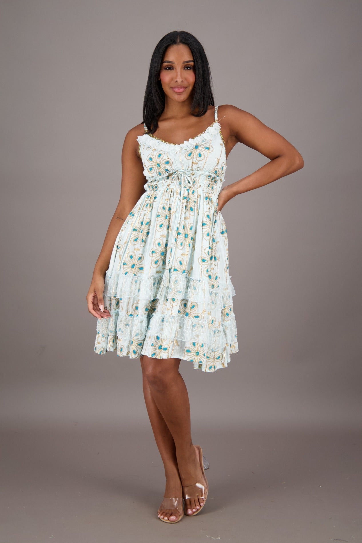Daisy Cascade Sundress 24716 - Advance Apparels Inc