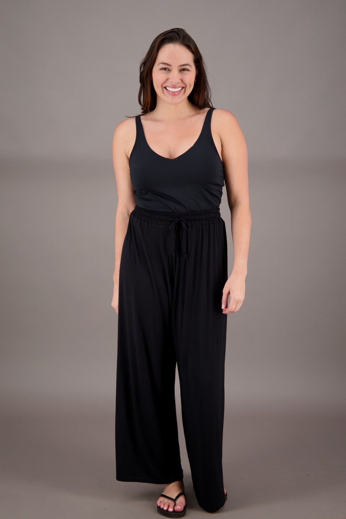Eco Wide Leg Bamboo Pants BAM - 24604 - Advance Apparels Inc