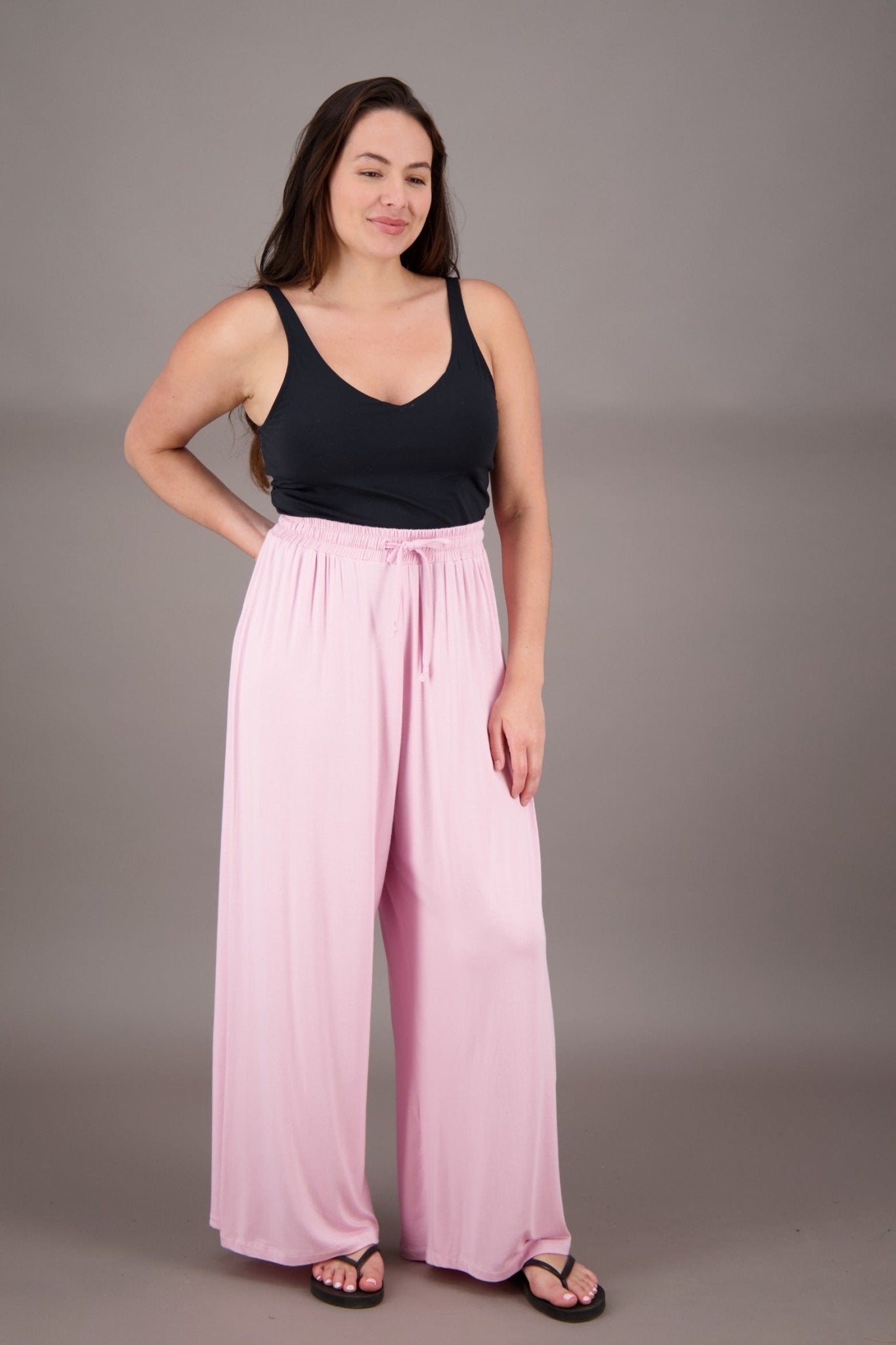Eco Wide Leg Bamboo Pants BAM - 24604 - Advance Apparels Inc