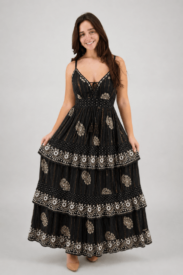 Elara Tiered Dream Maxi 25106 - Advance Apparels Inc