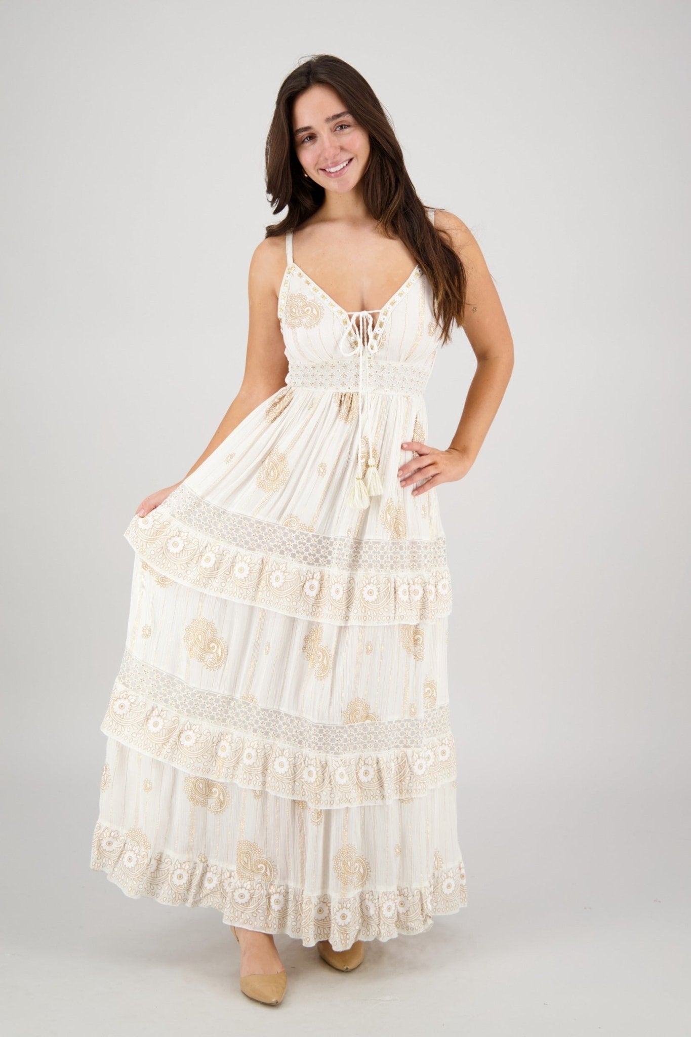 Elara Tiered Dream Maxi 25106 - Advance Apparels Inc