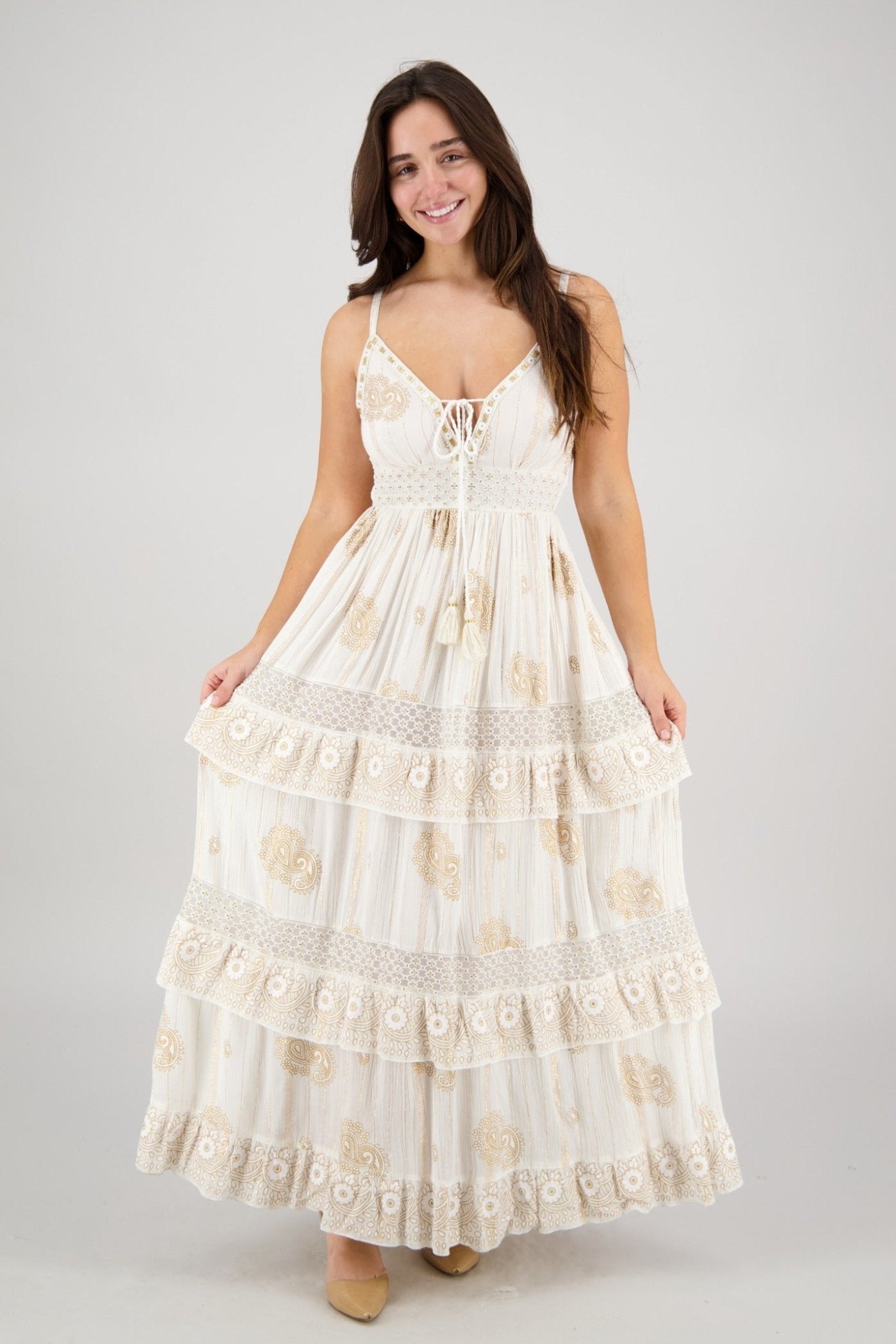 Elara Tiered Dream Maxi 25106 - Advance Apparels Inc