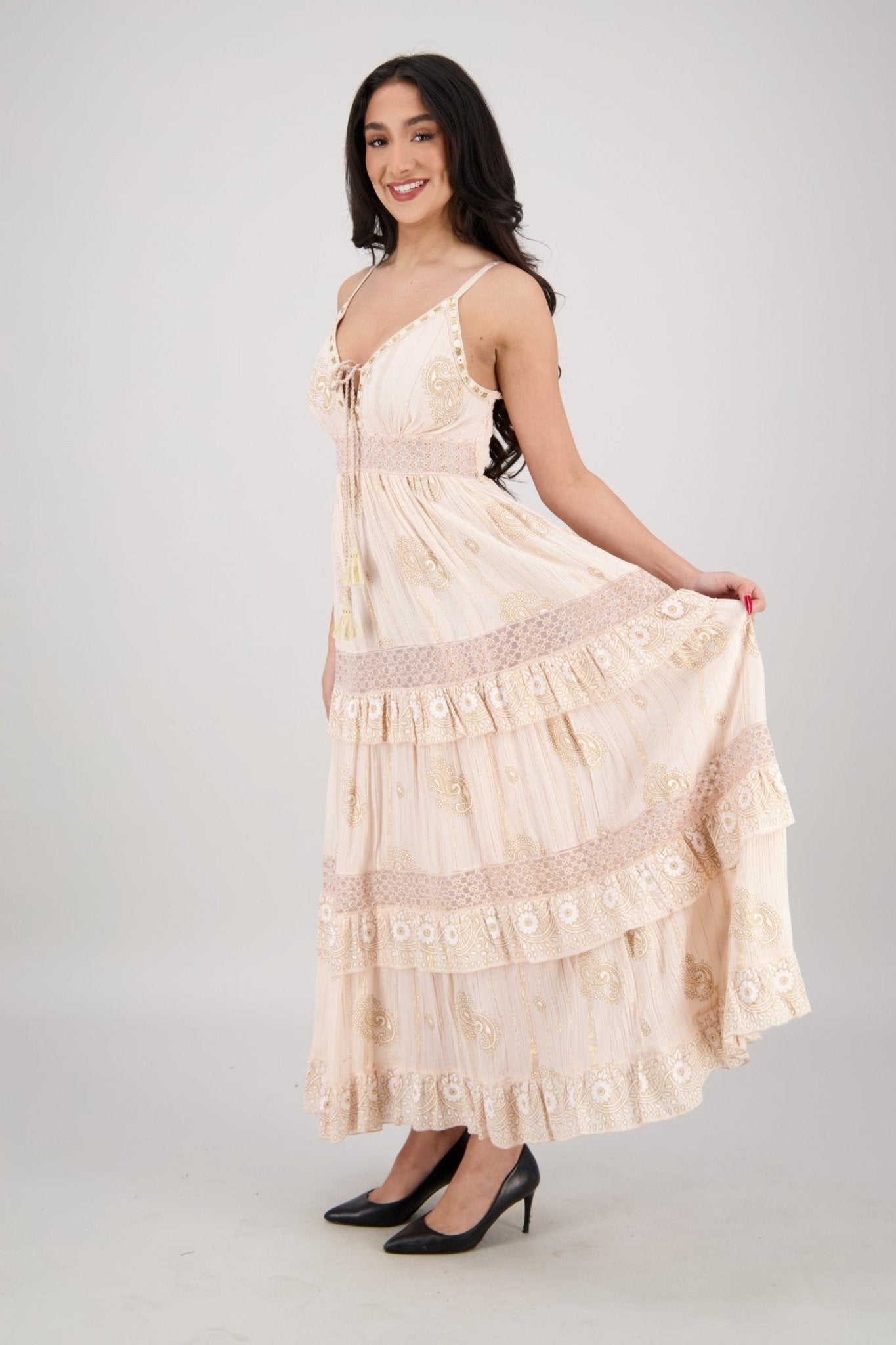Elara Tiered Dream Maxi 25106 - Advance Apparels Inc