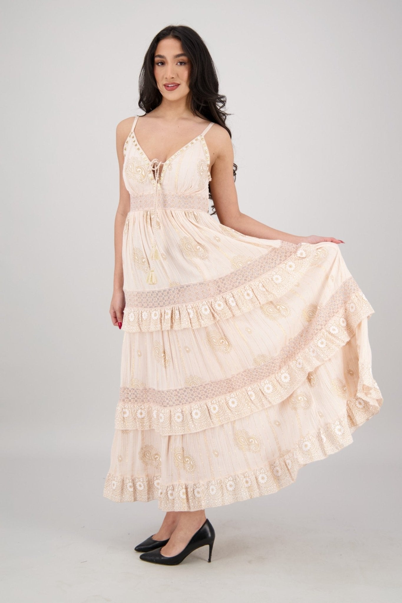 Elara Tiered Dream Maxi 25106 - Advance Apparels Inc